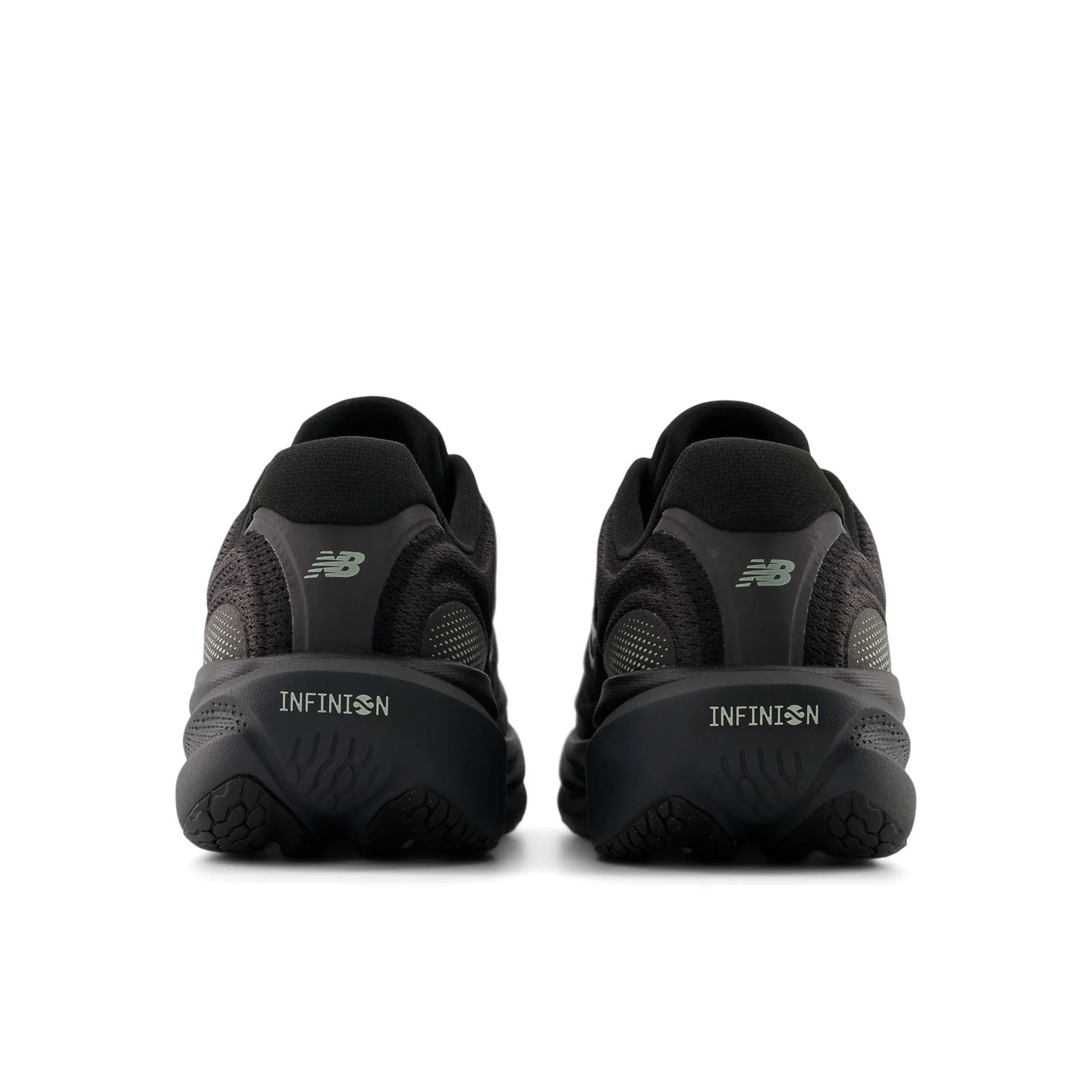 New Balance Men's 1080v15 in Black with Faded Black and Olivine - Image 4