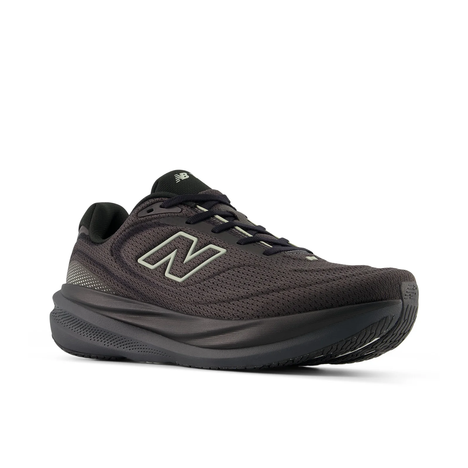 New Balance Men's 1080v15 in Black with Faded Black and Olivine - Image 5