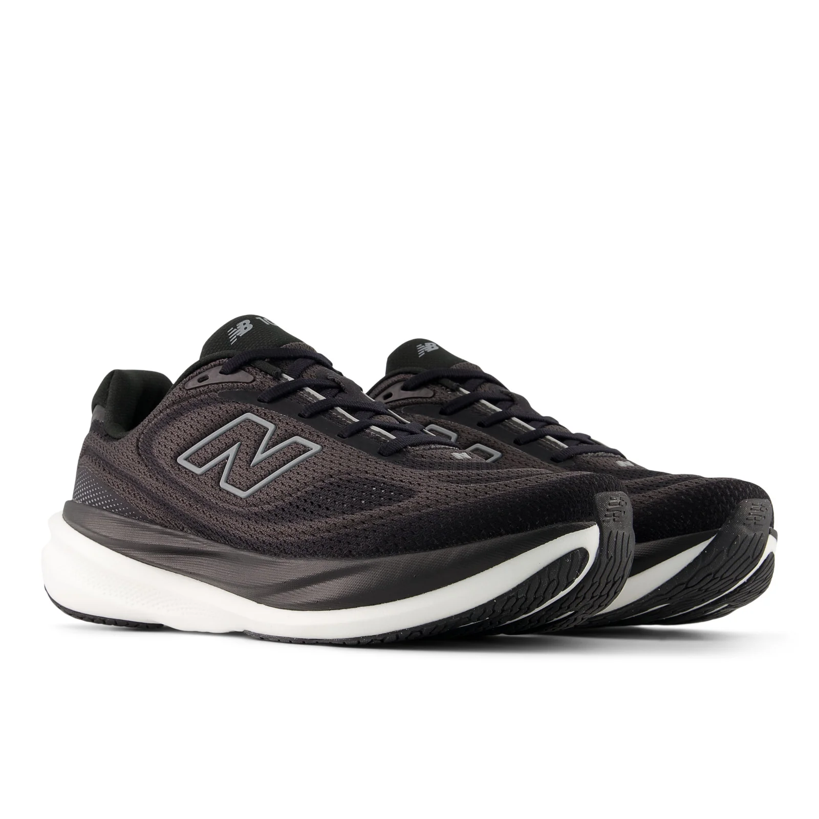 New Balance Men's 1080v15 in Black with Slate Grey and Faded Black - Image 4