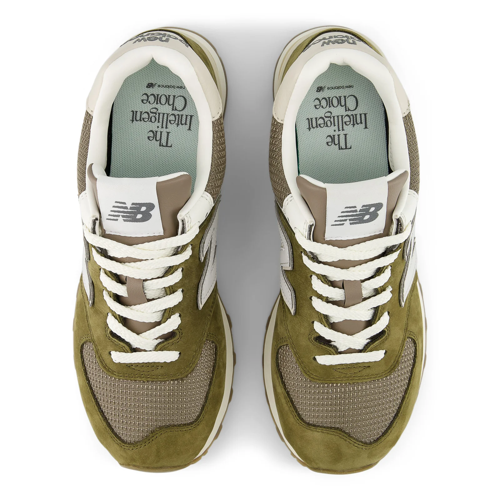 New Balance Men's 574 in Calcium with Dark Silver Metallic - Image 4