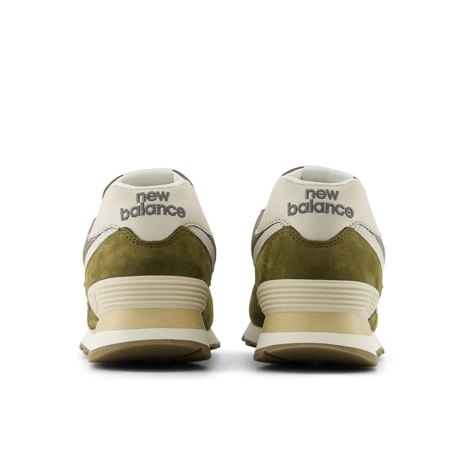 New Balance Men's 574 in Calcium with Dark Silver Metallic - Image 7