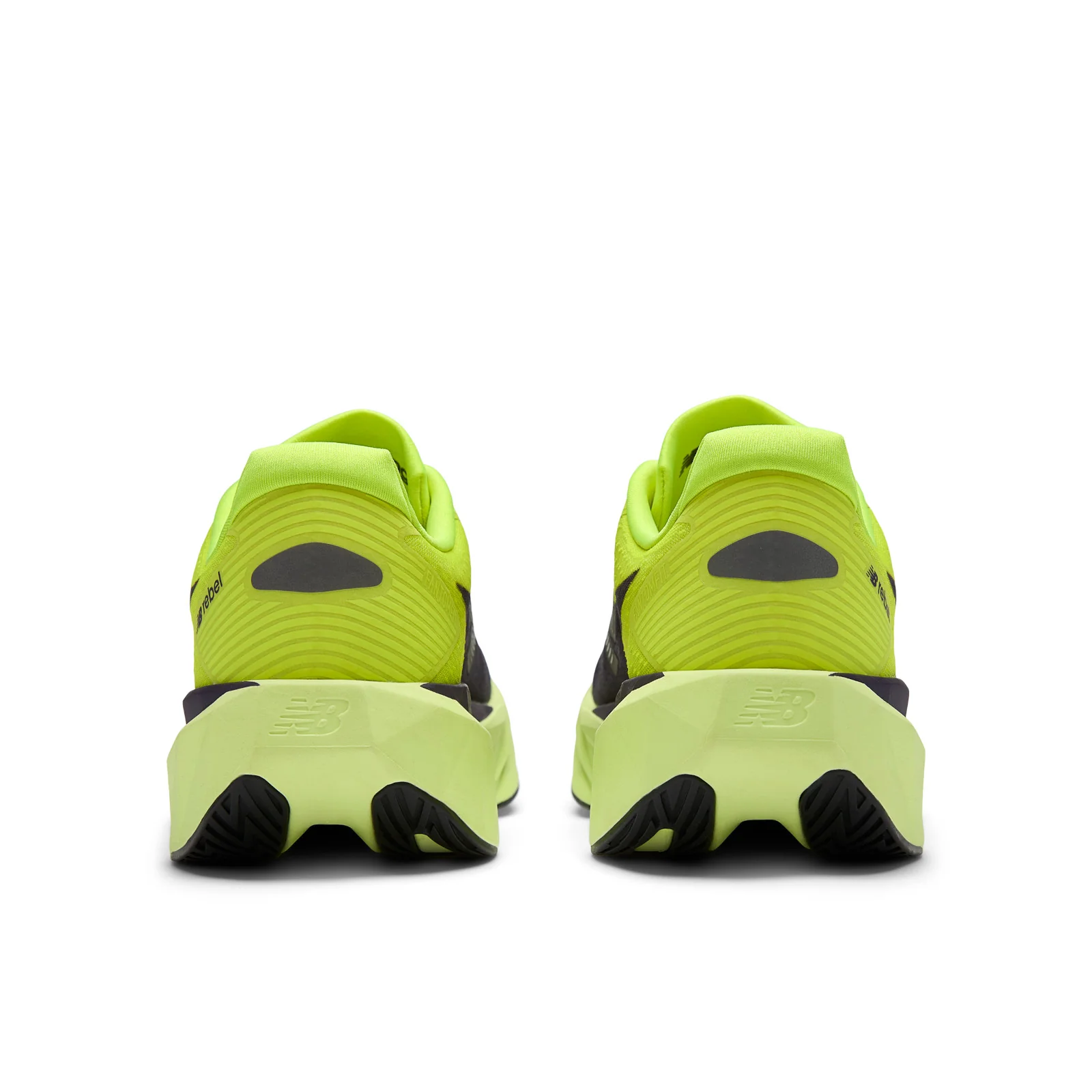 New Balance Men's FuelCell Rebel v5 in Alkaline Green with Boysenberry and Dark Silver Metallic - Image 12