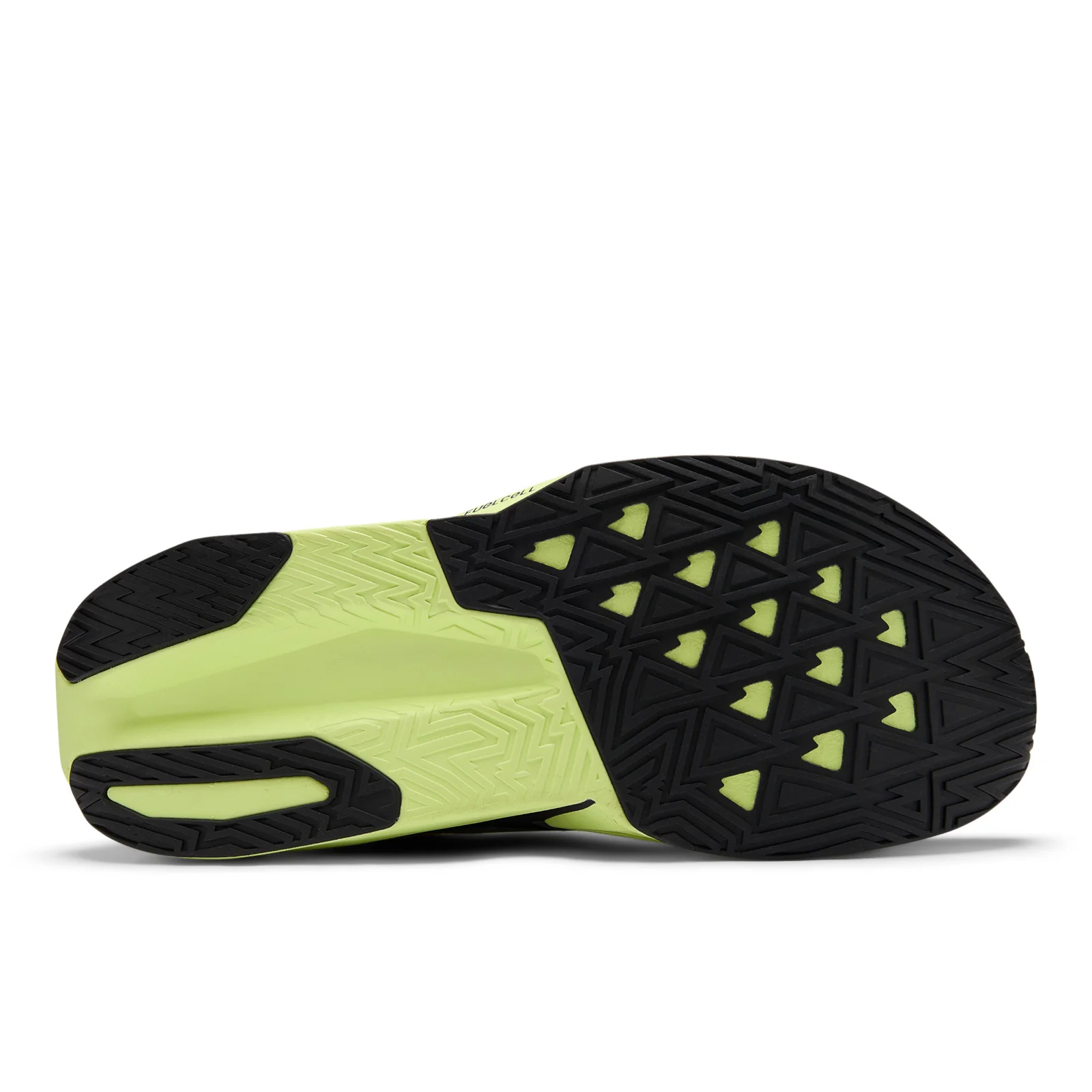 New Balance Men's FuelCell Rebel v5 in Alkaline Green with Boysenberry and Dark Silver Metallic - Image 3