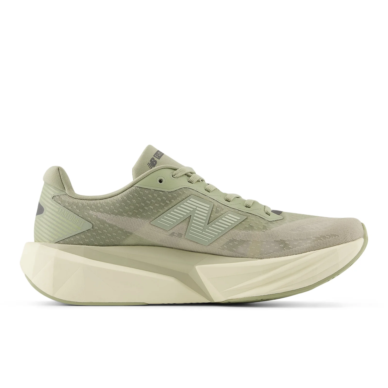 New Balance Men's FuelCell Rebel v5 in Olivine with Shipyard