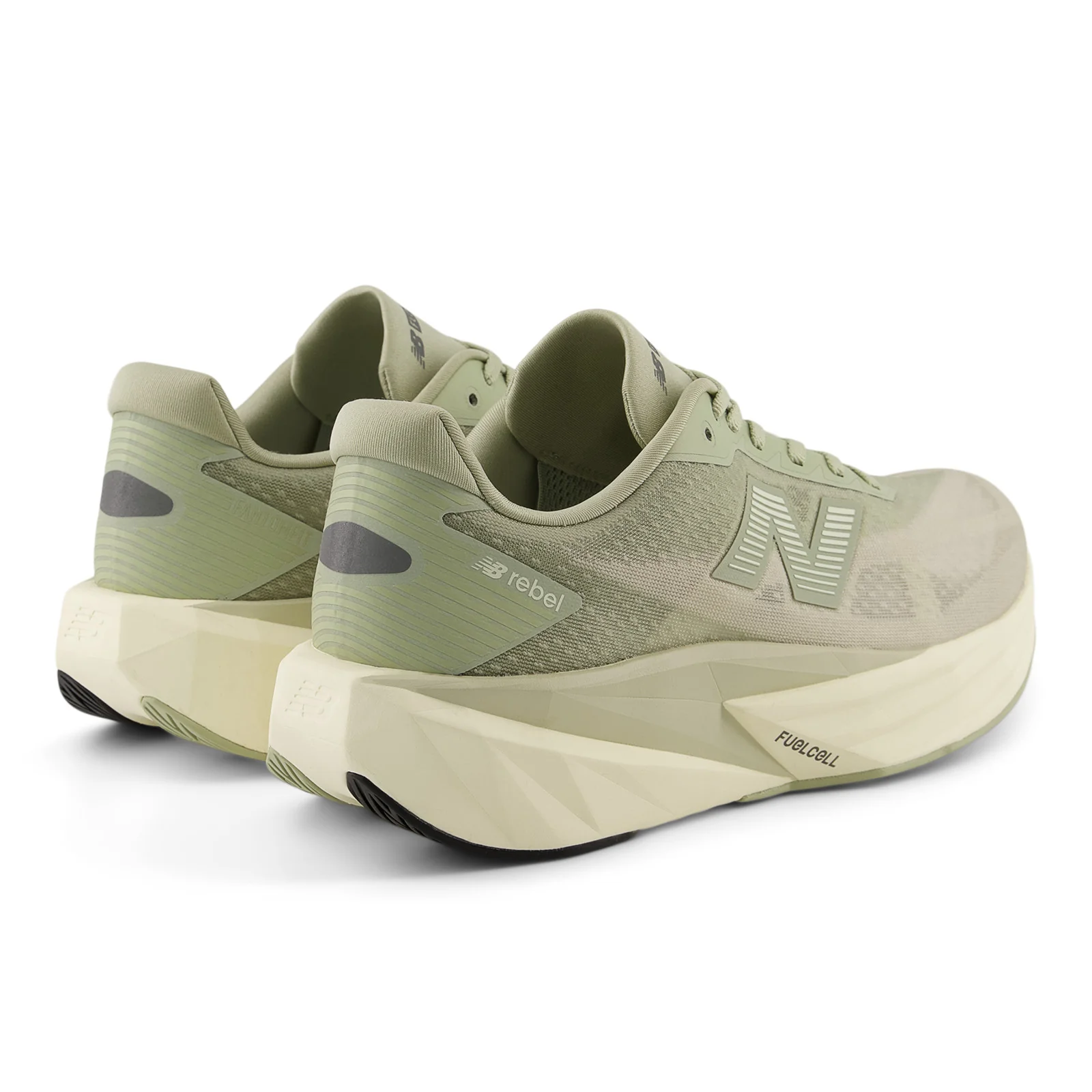 New Balance Men's FuelCell Rebel v5 in Olivine with Shipyard - Image 2
