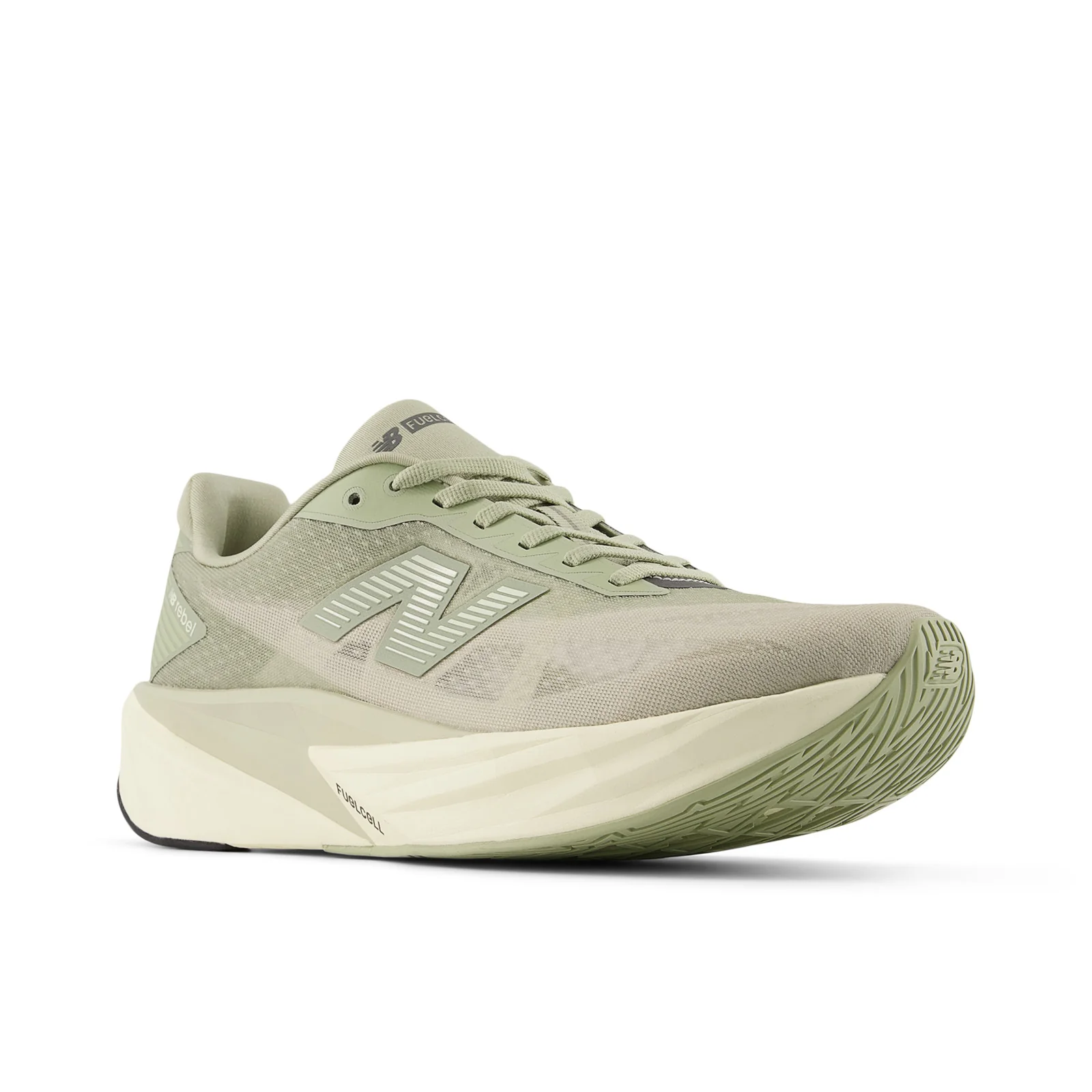 New Balance Men's FuelCell Rebel v5 in Olivine with Shipyard - Image 3