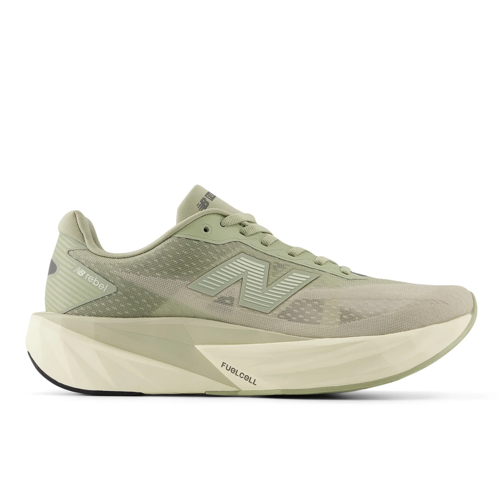 New Balance Men's FuelCell Rebel v5 in Olivine with Shipyard - Image 6
