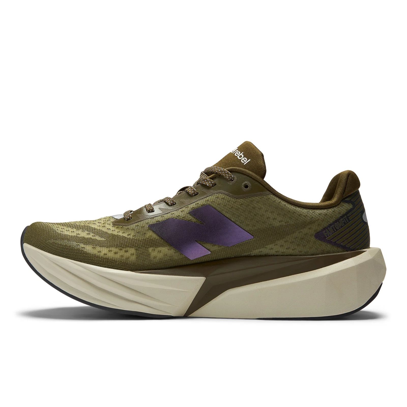 New Balance Men's FuelCell Rebel v5 in Woodland/Shipyard/Silver Metallic - Image 2