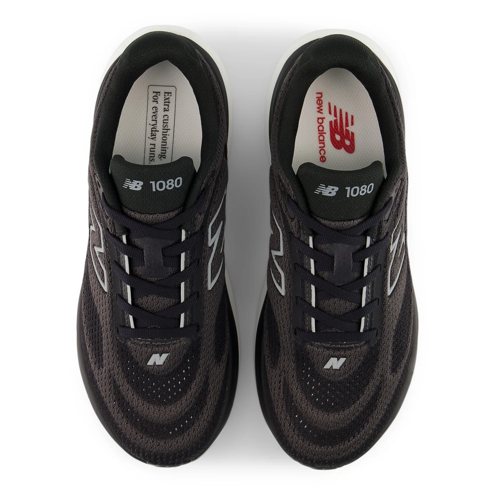 New Balance Women's 1080v15 in Black with Slate Grey - Image 3