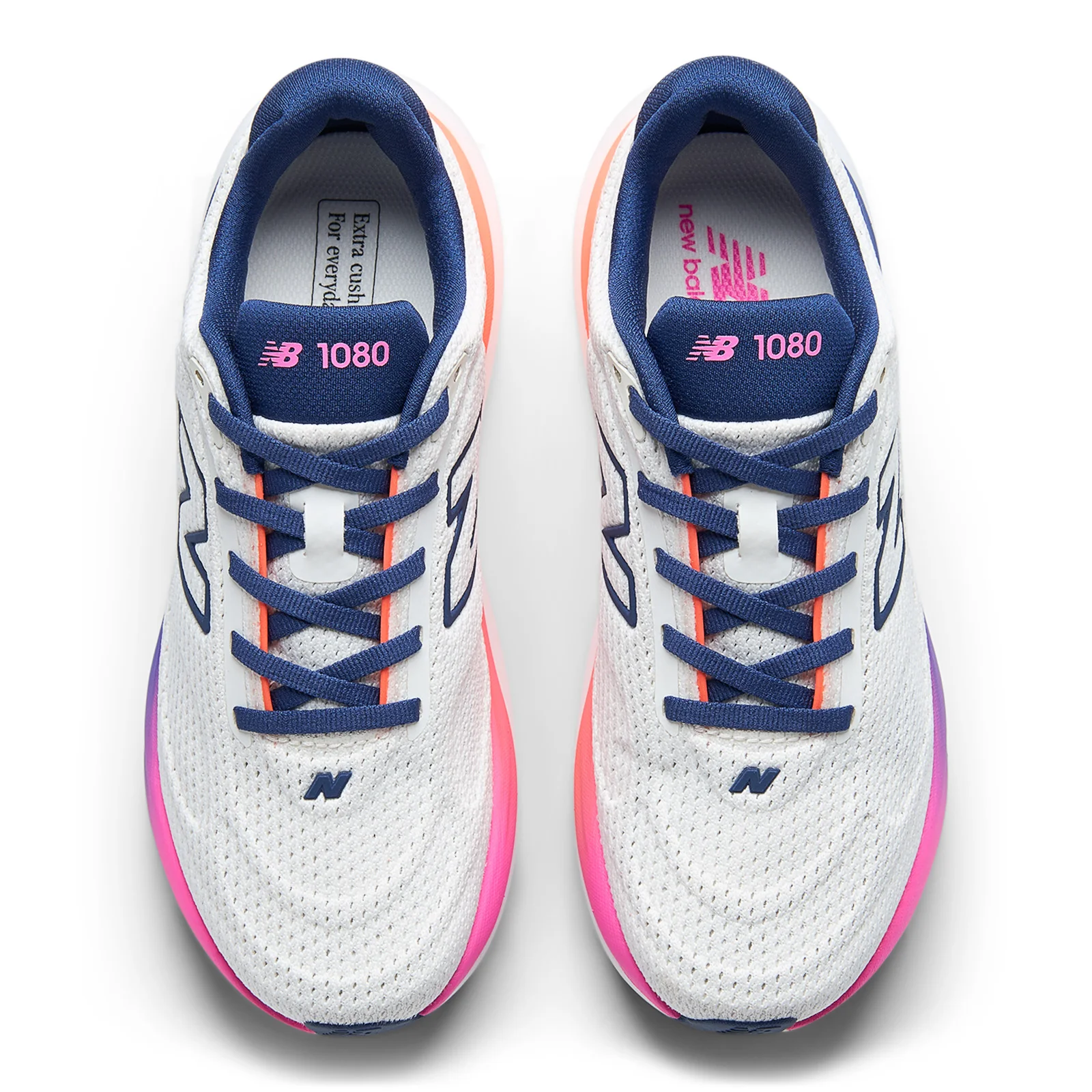New Balance Women's 1080v15 in Sea Salt with Blue Oyster - Image 3