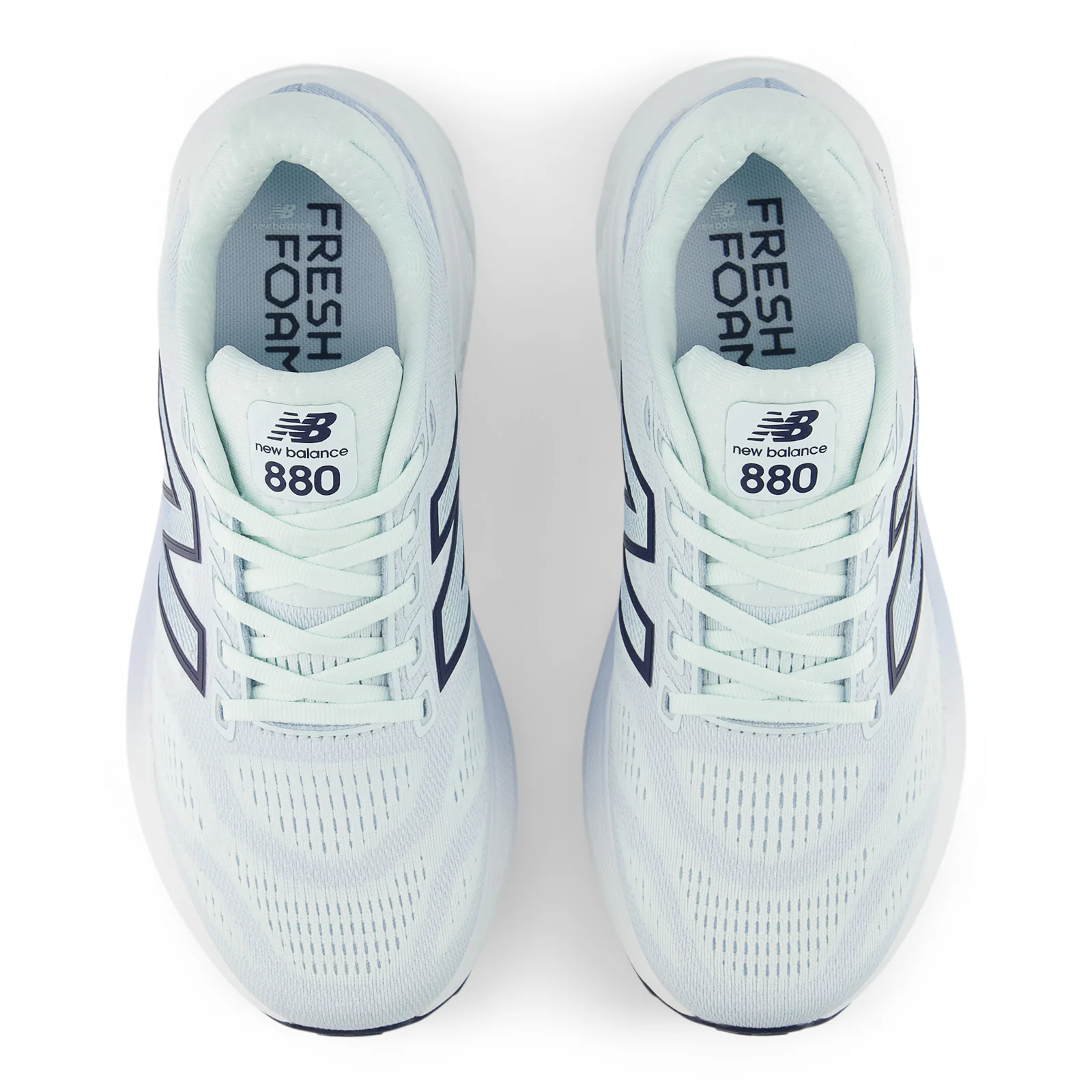 New Balance Women's Fresh Foam X 880v15 in Glint Blue with NB Navy - Image 3