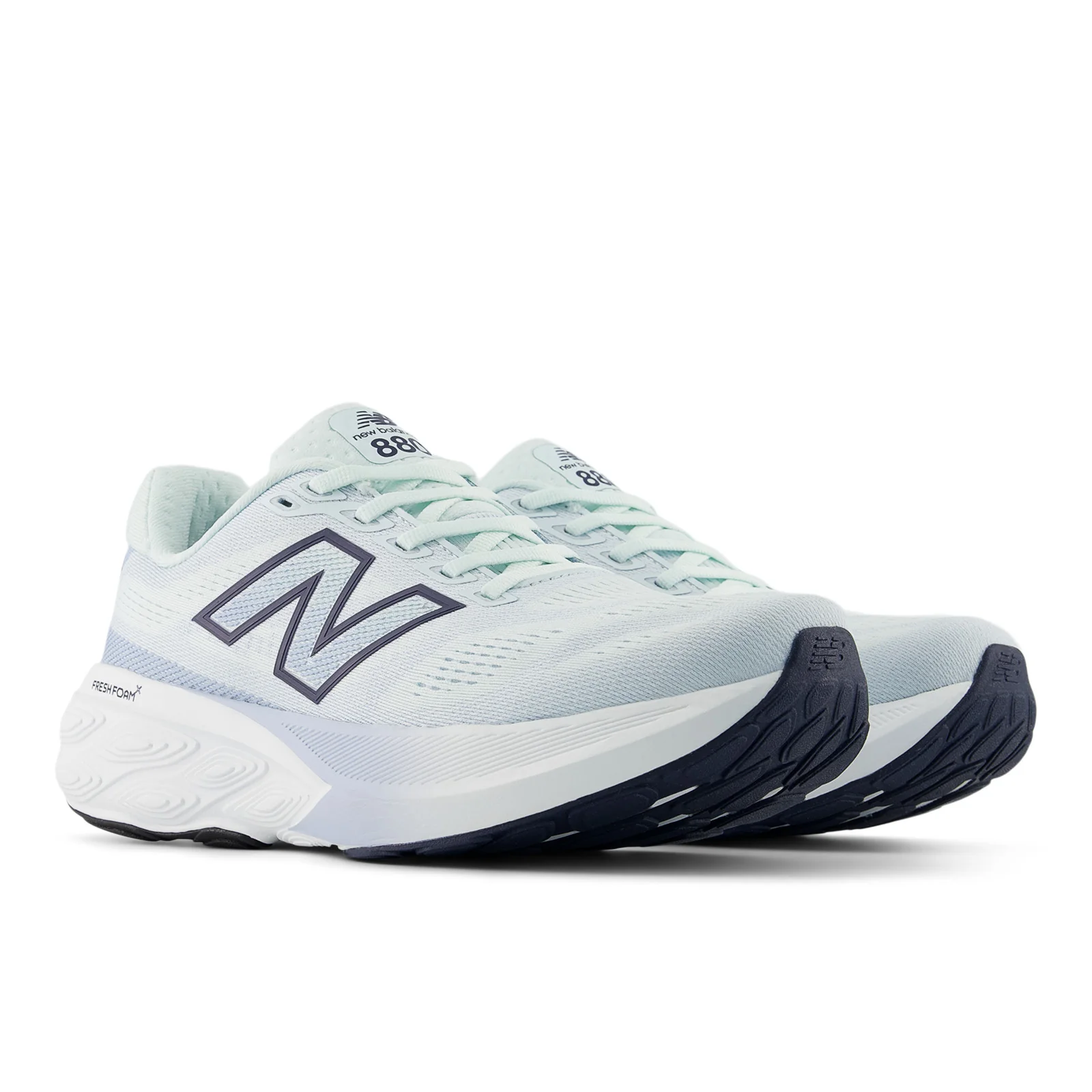 New Balance Women's Fresh Foam X 880v15 in Glint Blue with NB Navy - Image 4
