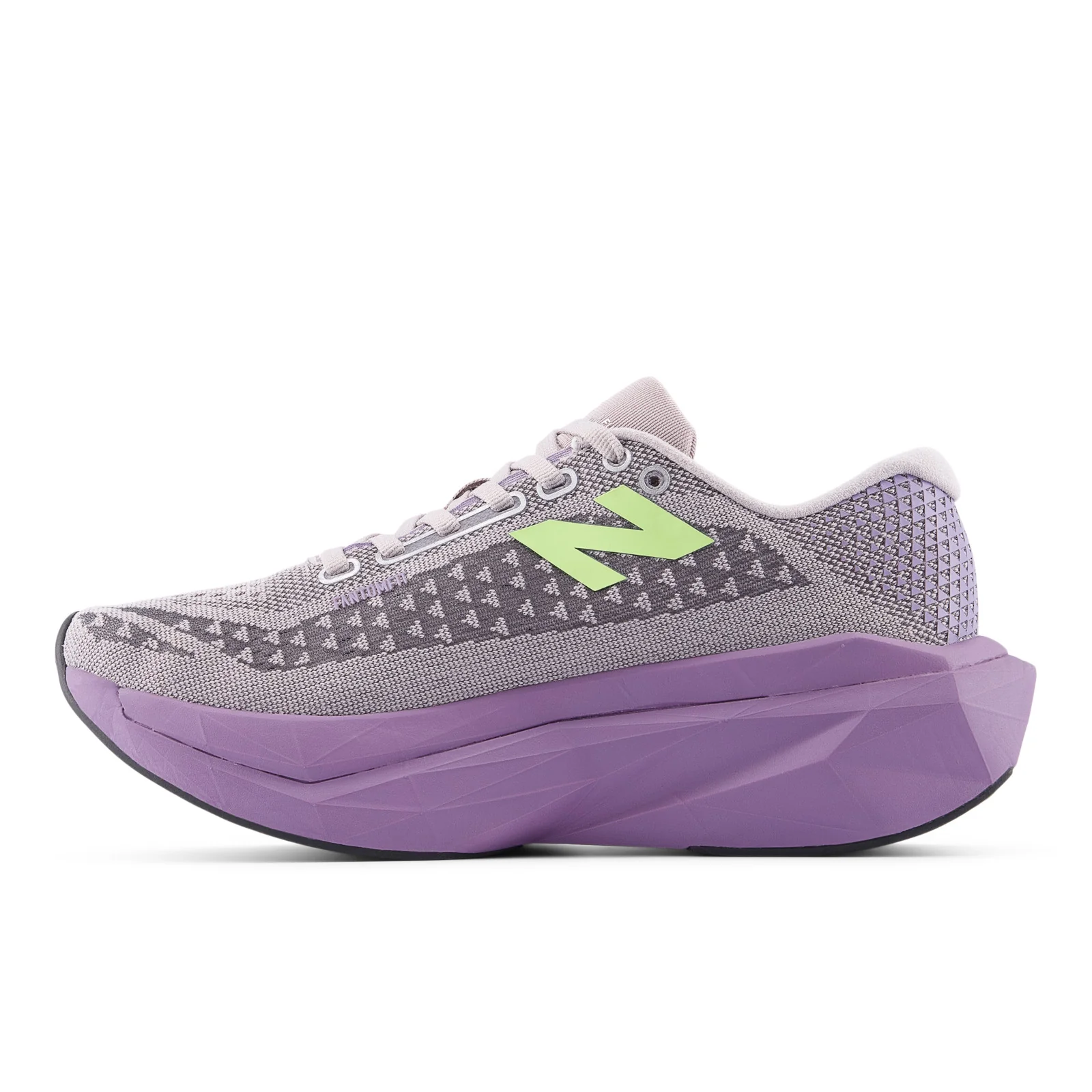 New Balance Women's FuelCell SuperComp Trainer v3 in Truffle Salt with Candied Violet - Image 2