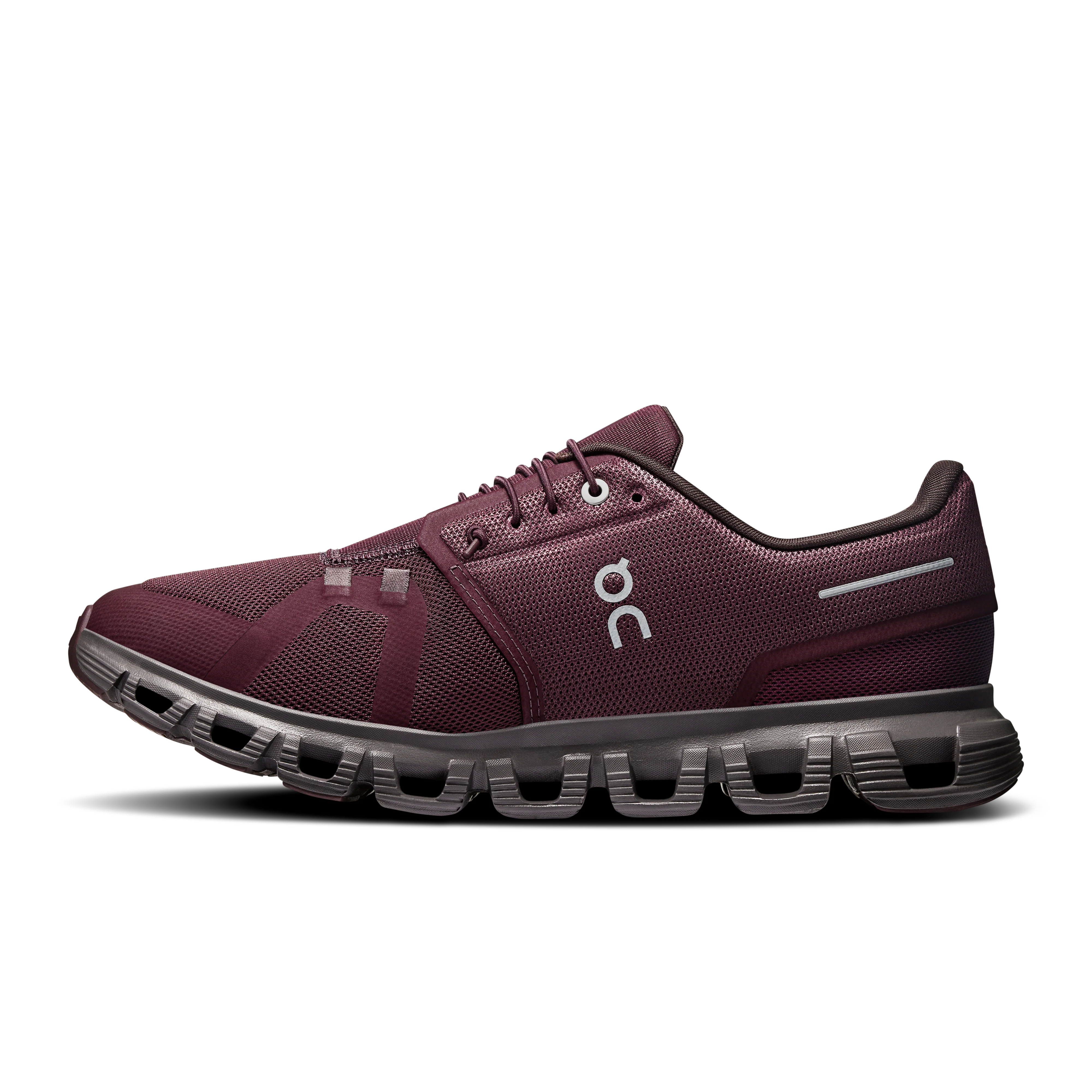 On Running Men's Cloud 6 in Mulberry/Pebble - Image 5