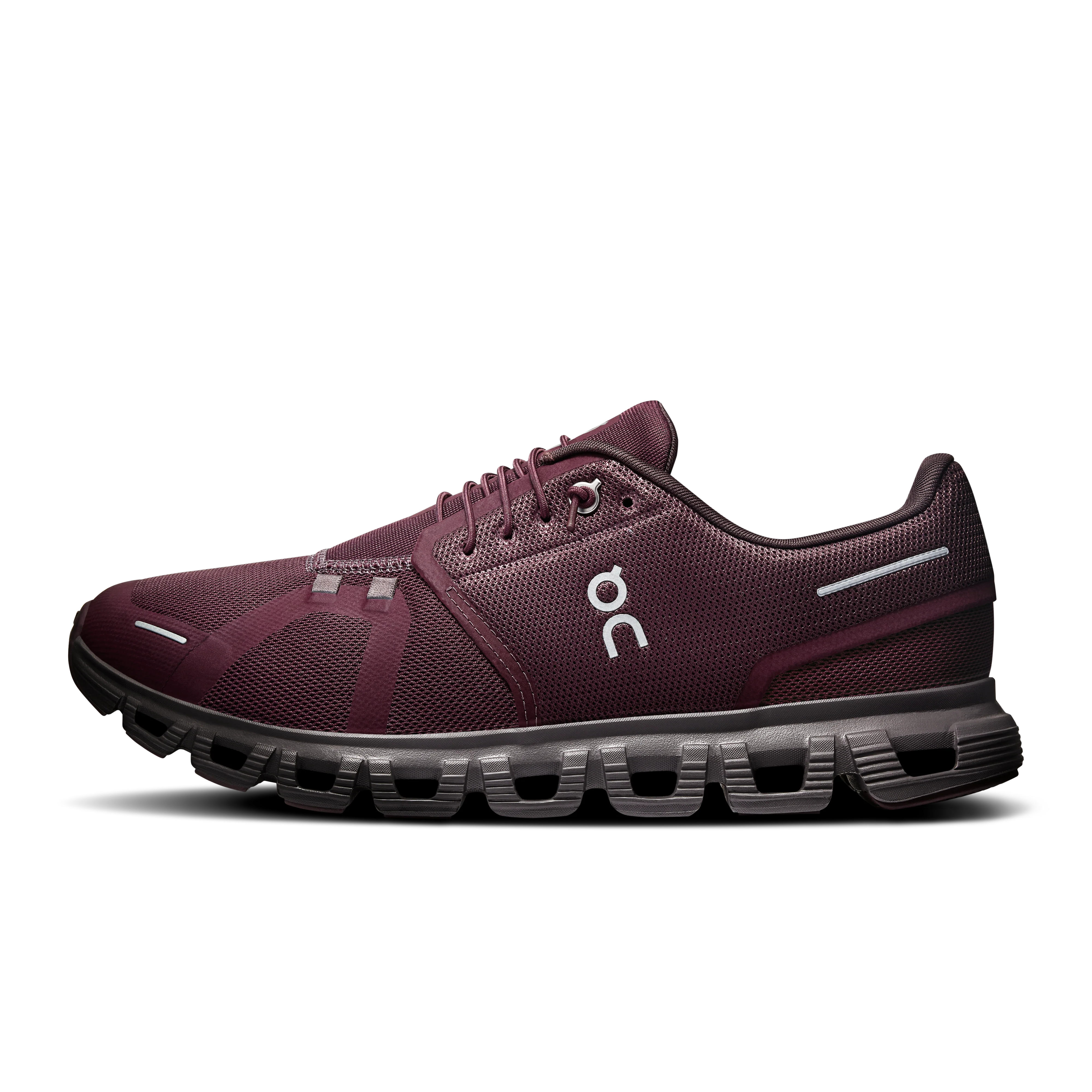 On Running Men's Cloud 6 in Mulberry/Pebble - Image 8