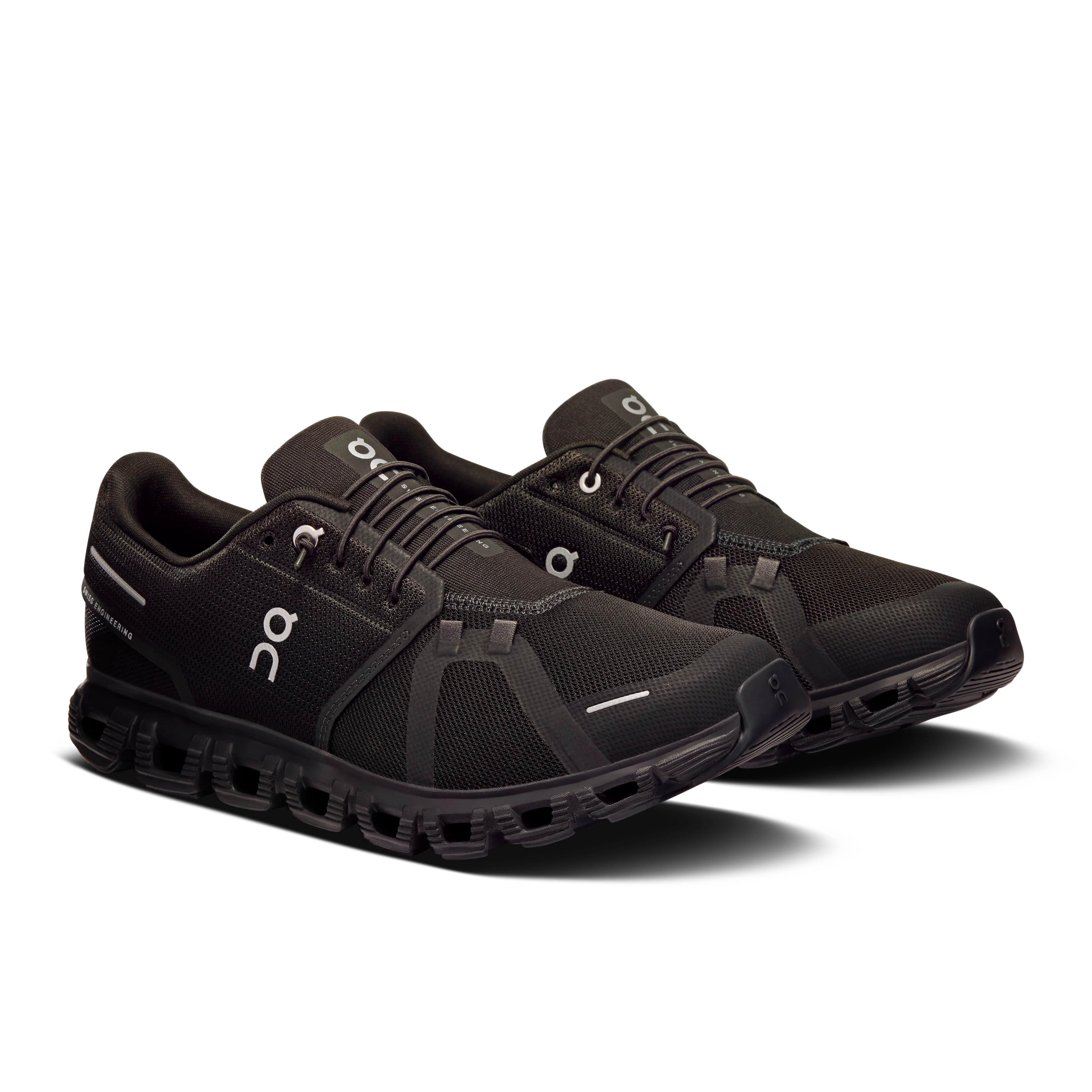 On Running Men's Cloud 6 Wide in Black/Black - Image 7