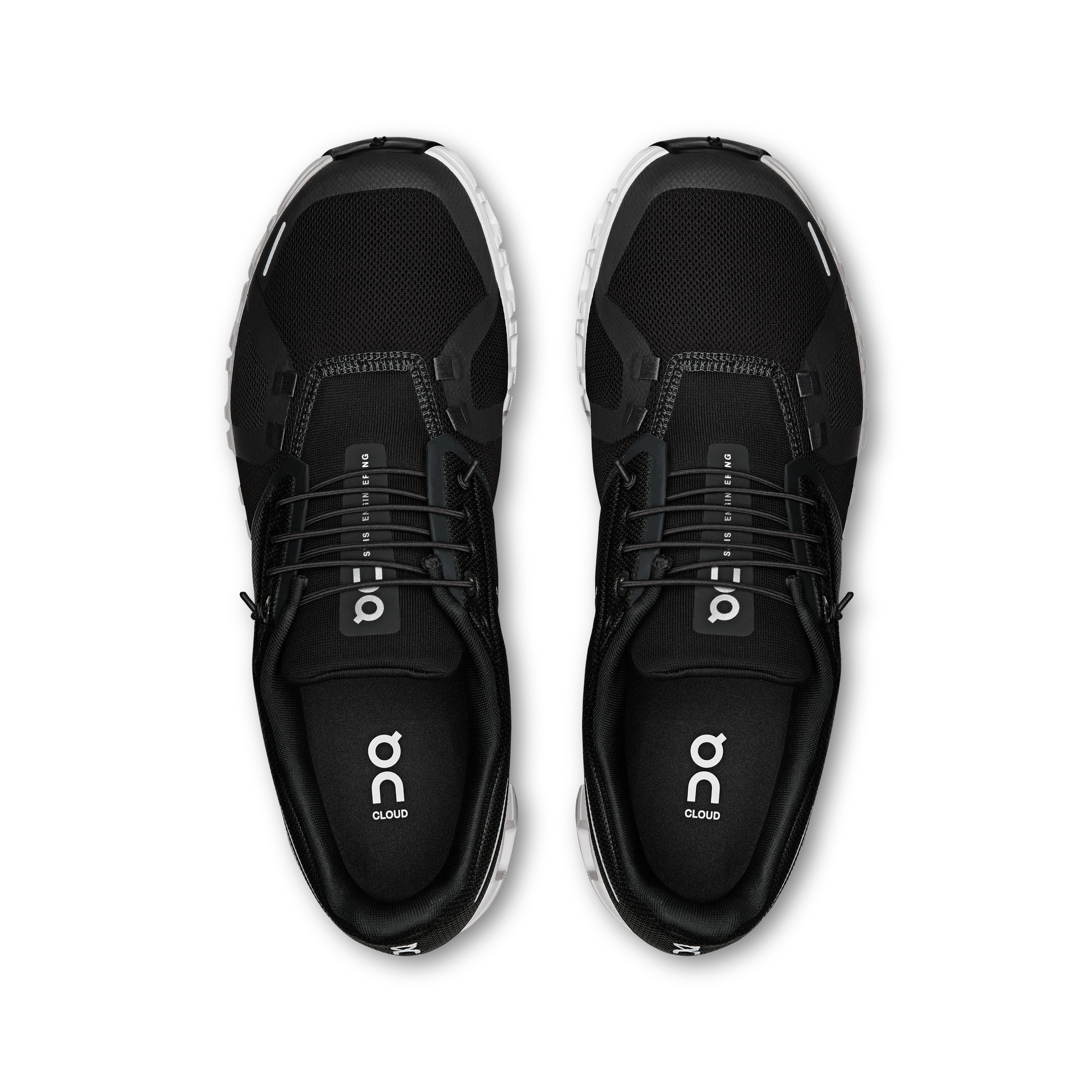 On Running Men's Cloud 6 Wide in Black/White - Image 3