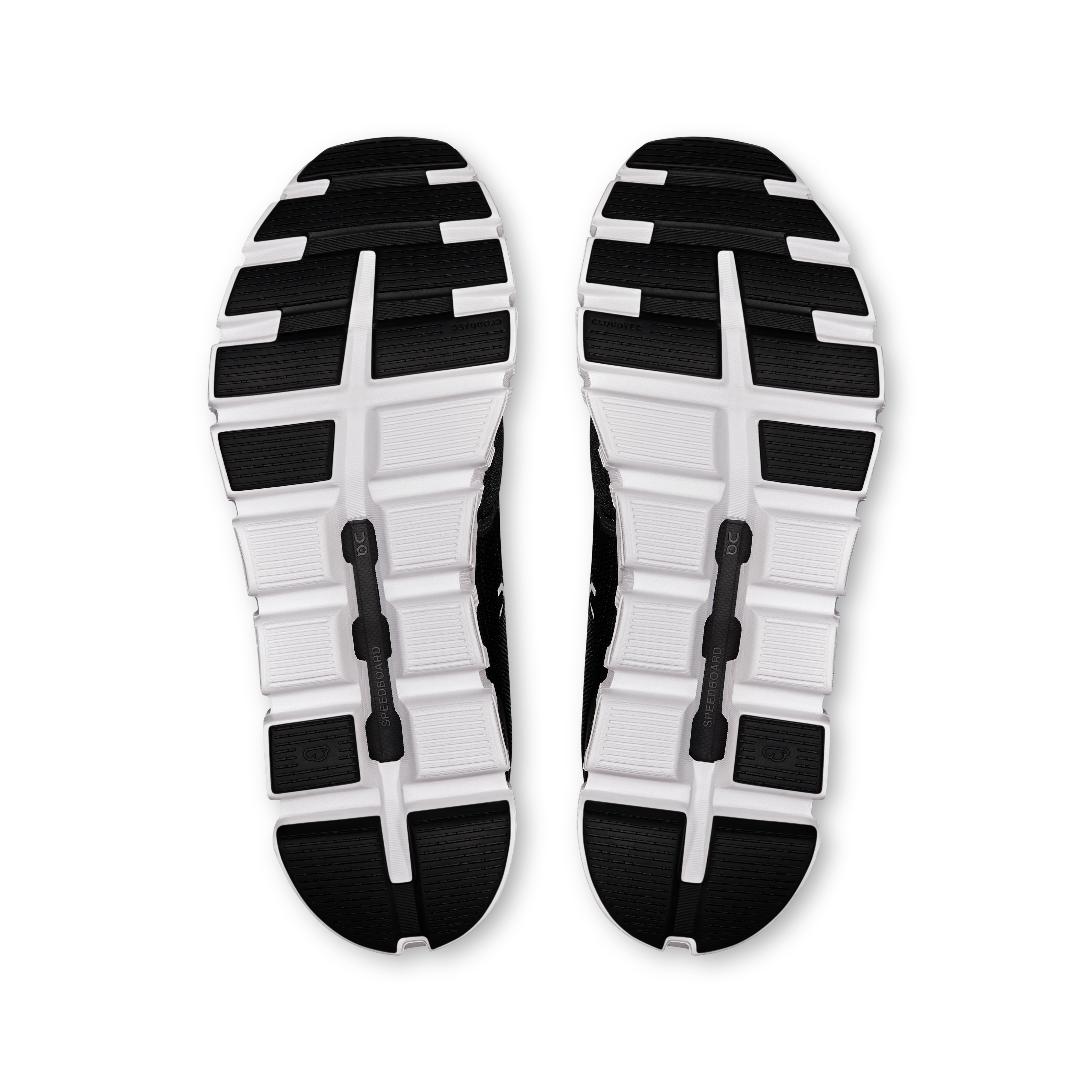 On Running Men's Cloud 6 Wide in Black/White - Image 4