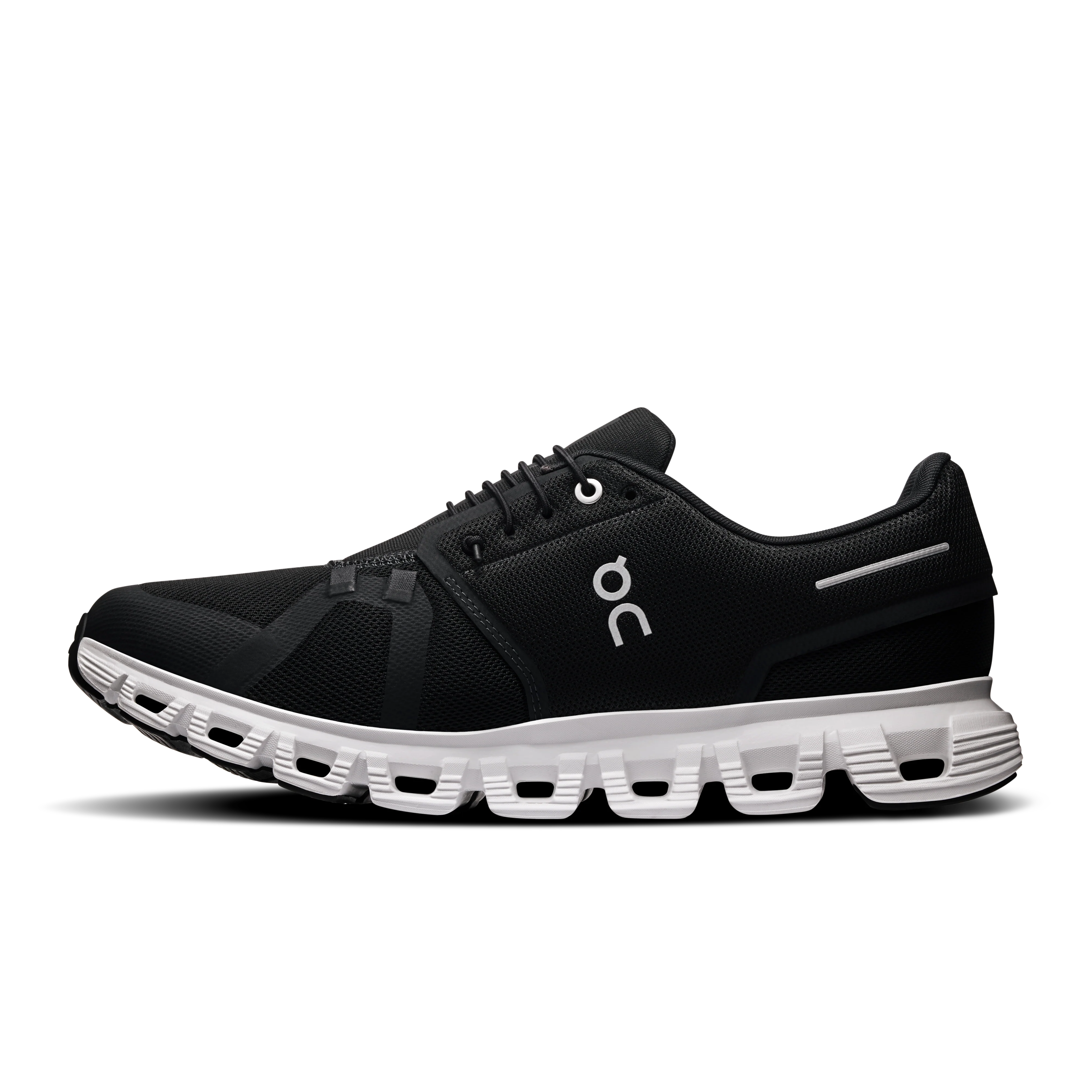 On Running Men's Cloud 6 Wide in Black/White - Image 5