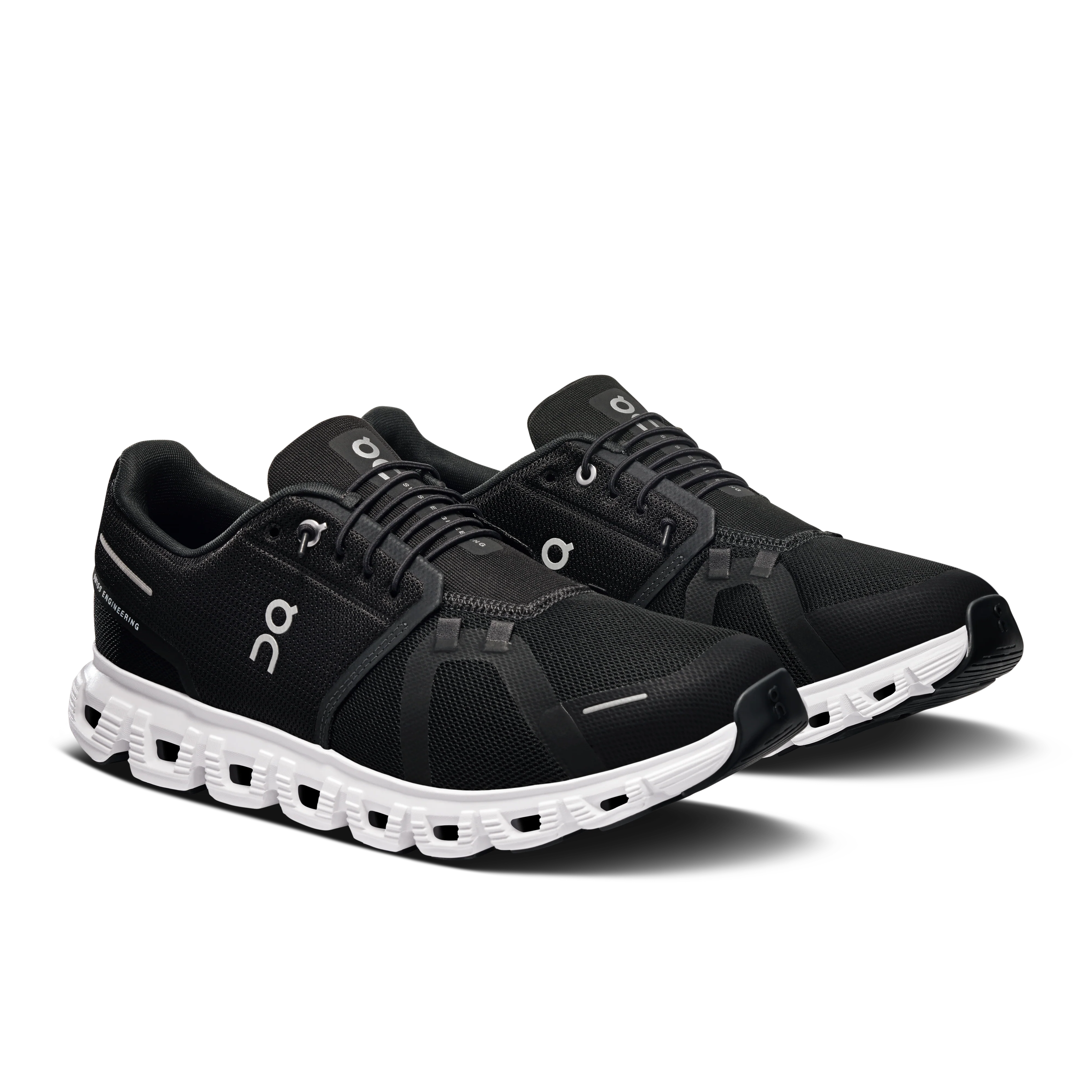 On Running Men's Cloud 6 Wide in Black/White - Image 7