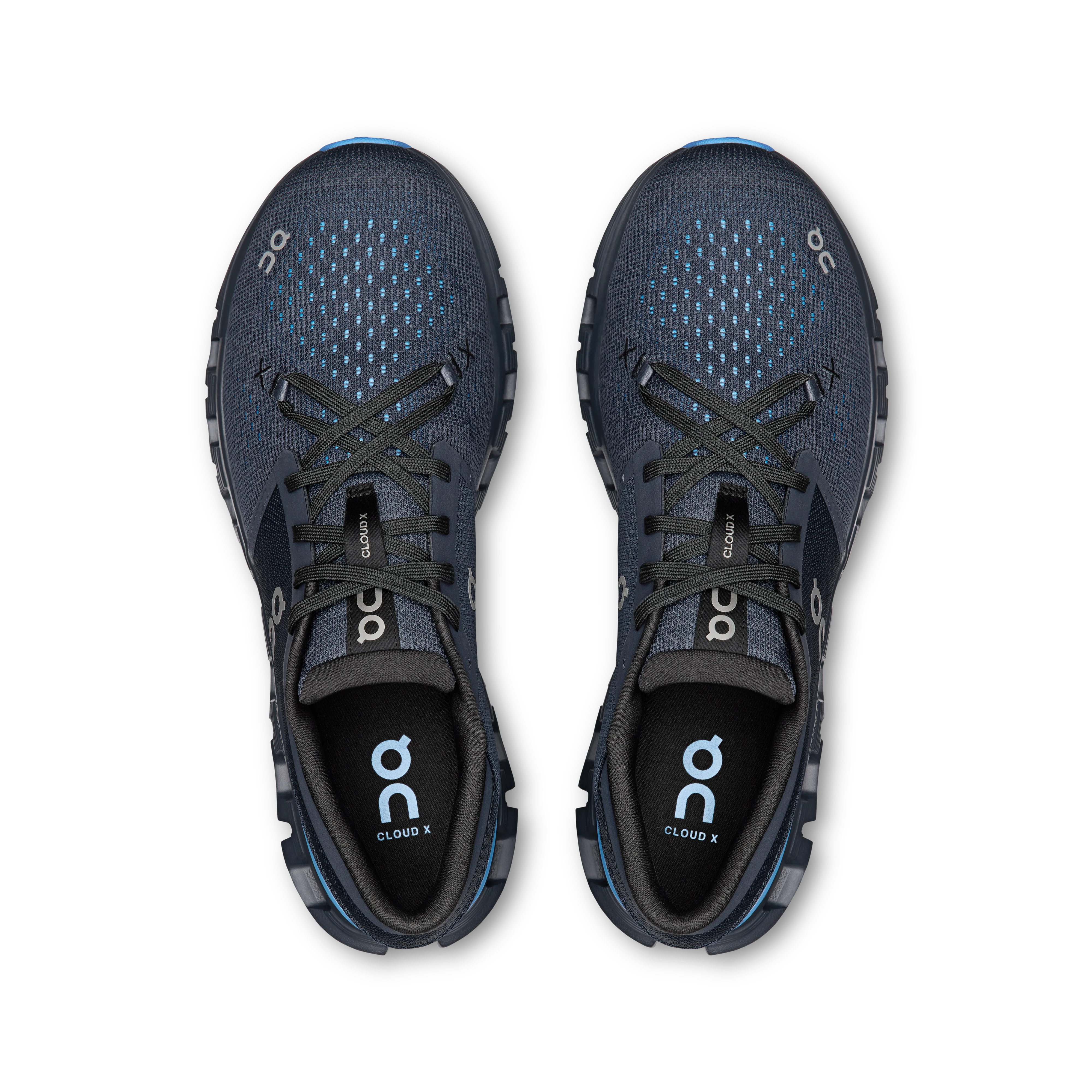 On Running Men's Cloud X 4 in Navy/Gourami - Image 3