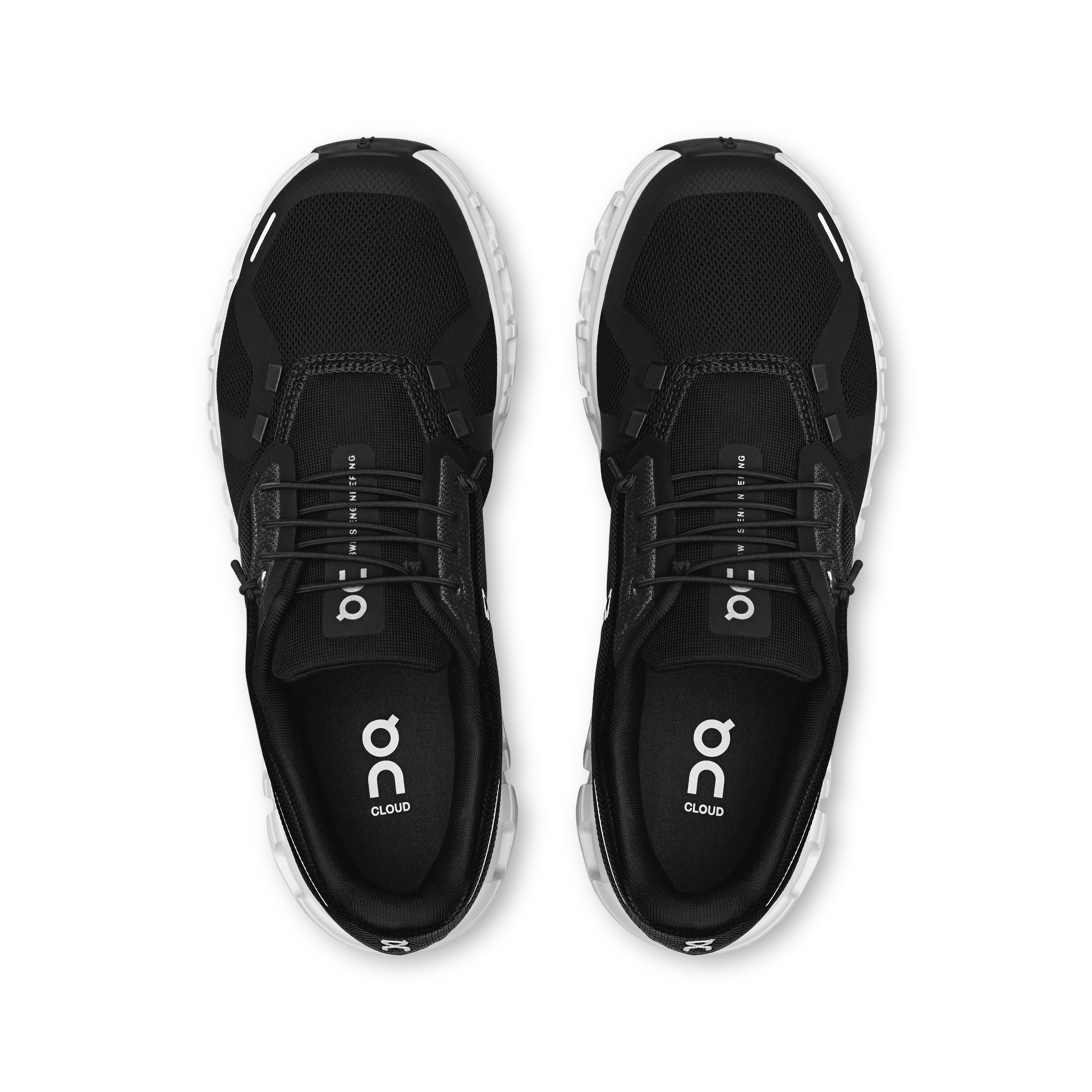 On Running Women's Cloud 6 Wide in Black/White - Image 3