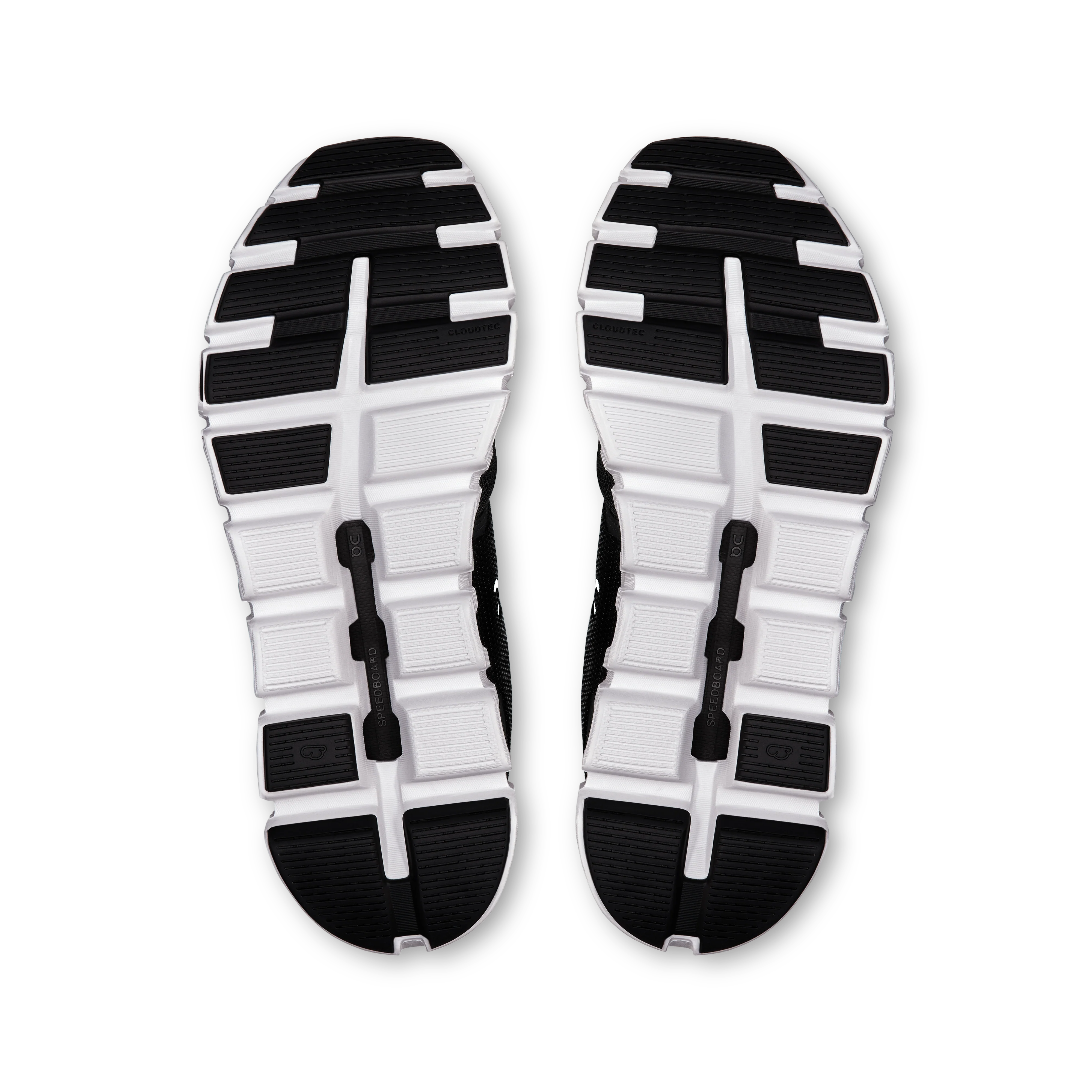 On Running Women's Cloud 6 Wide in Black/White - Image 4