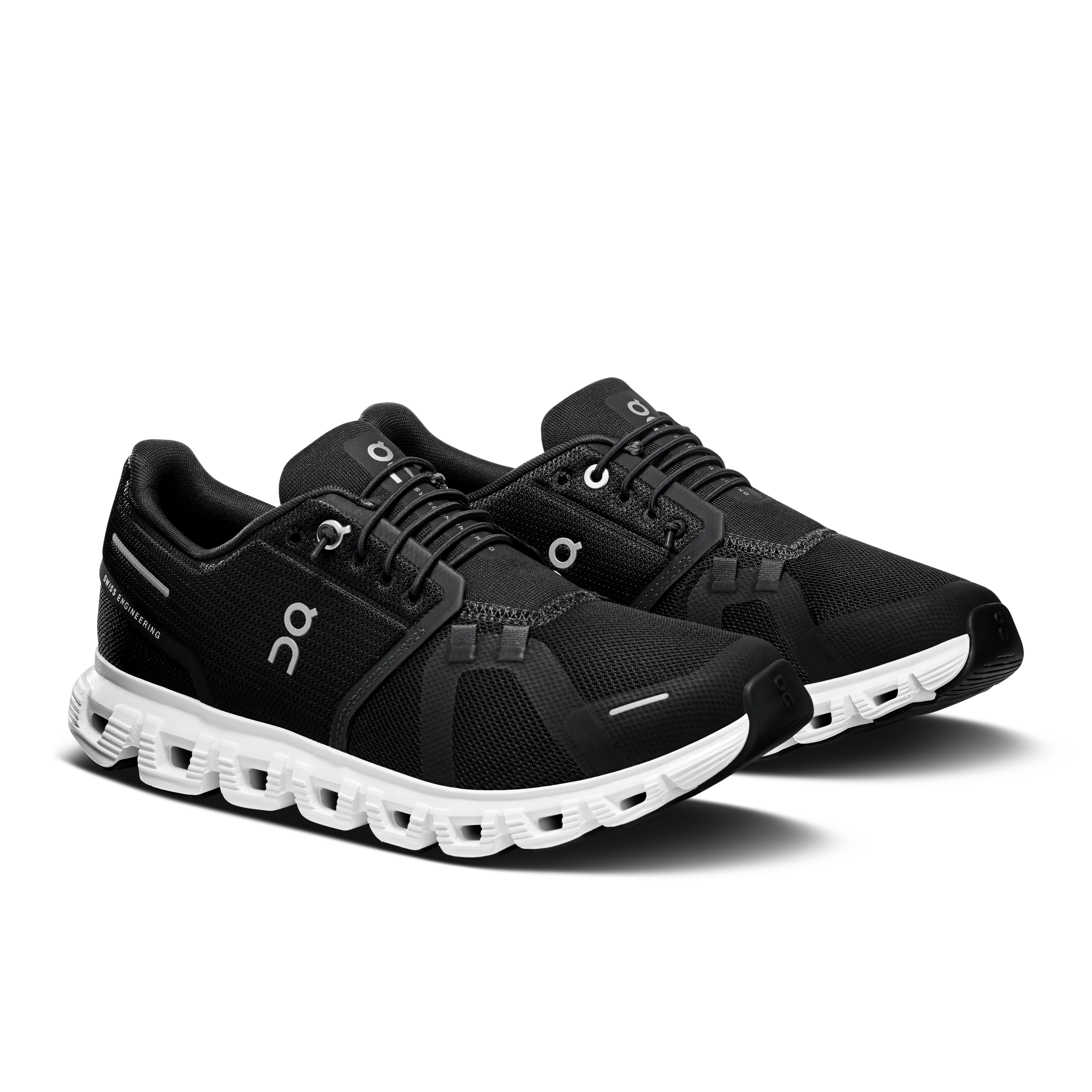 On Running Women's Cloud 6 Wide in Black/White - Image 7