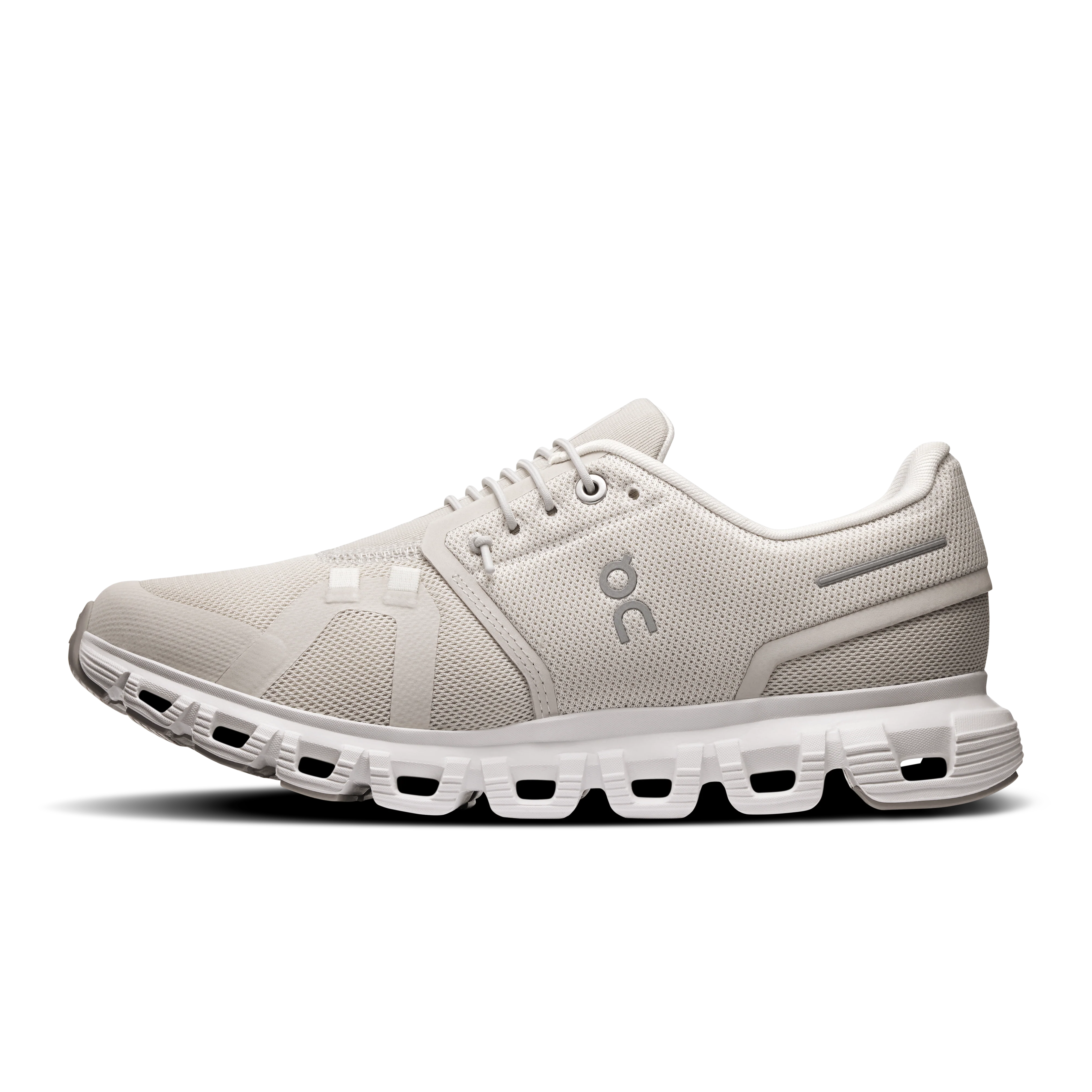 On Running Women's Cloud 6 Wide in Pearl/White - Image 5