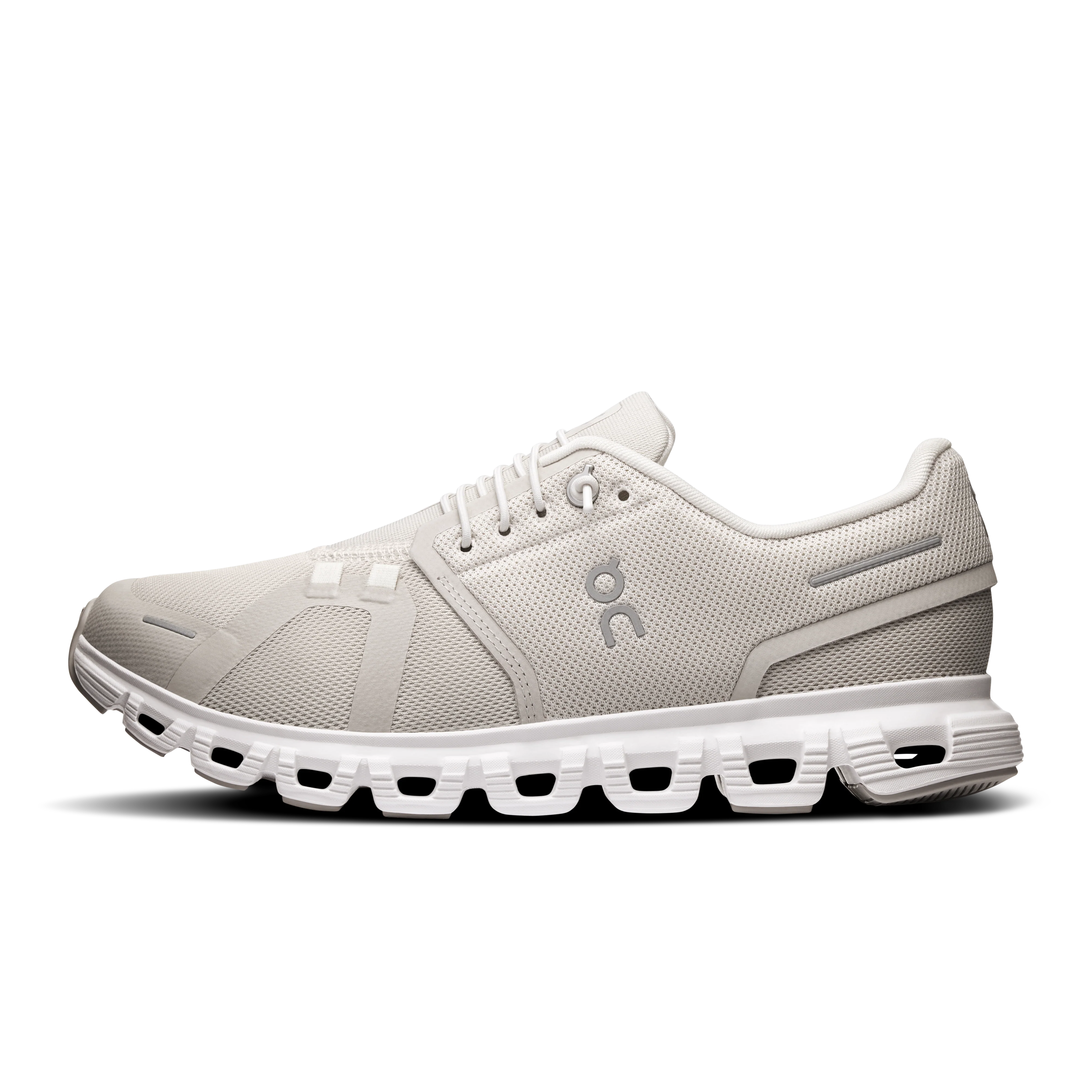 On Running Women's Cloud 6 Wide in Pearl/White - Image 8
