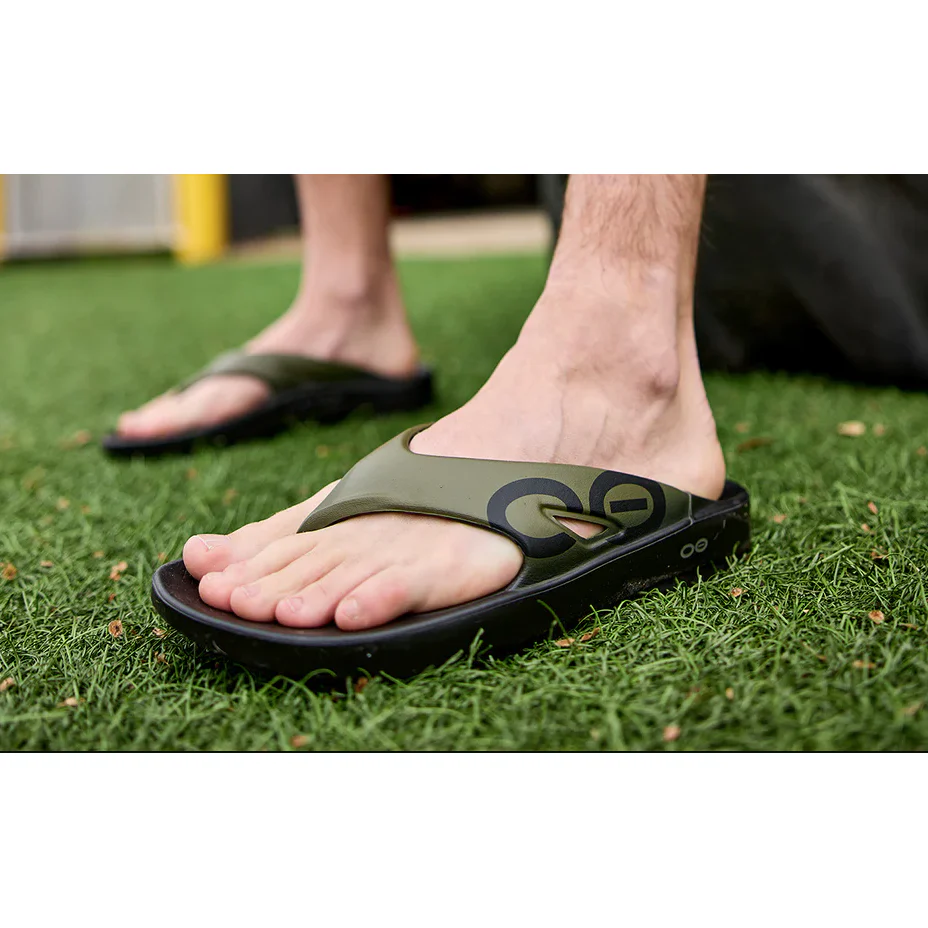 OOFOS OOriginal Sport Sandal in Tactical Green - Image 3