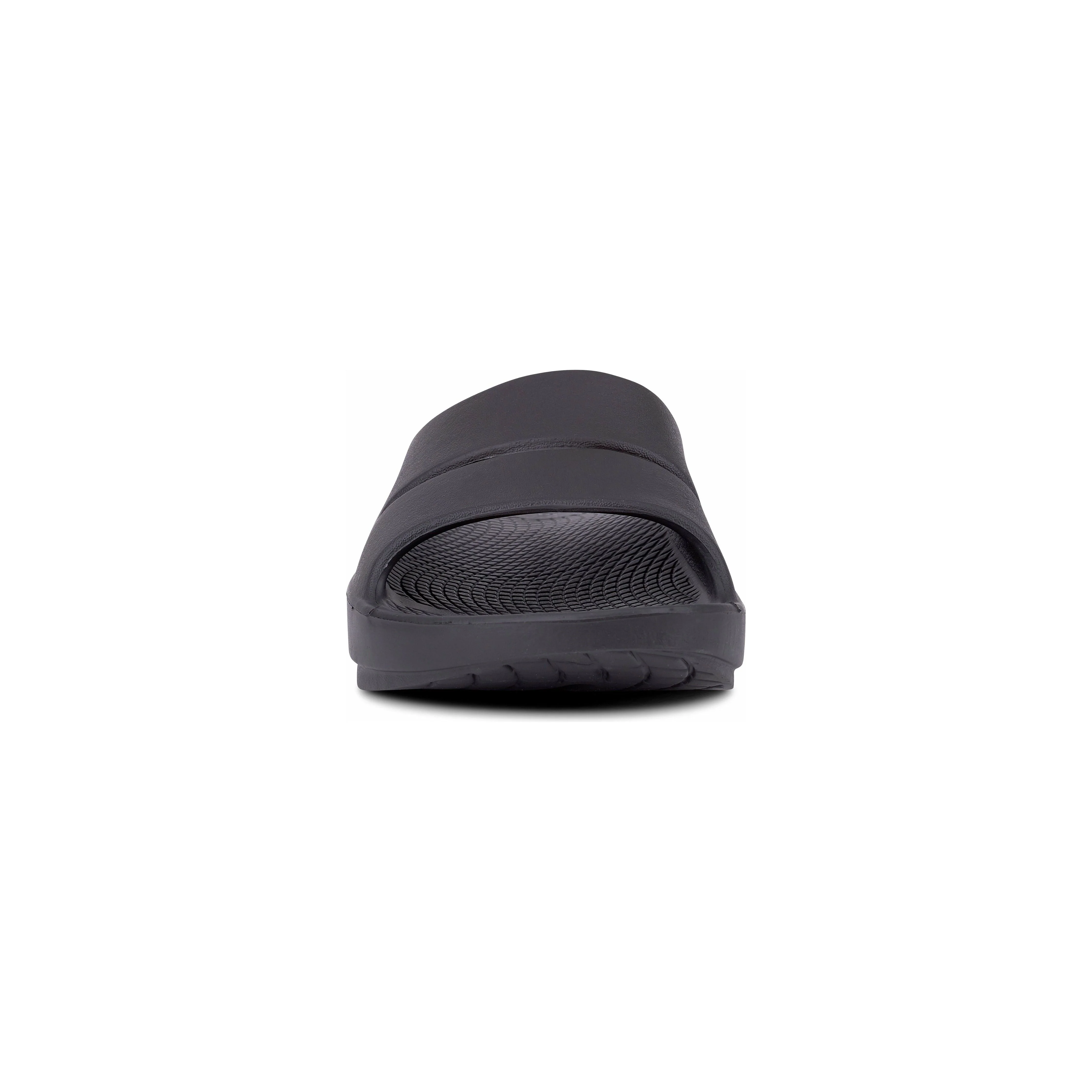 OOFOS Unisex Ooahh Slide Sandals in Black - Image 3