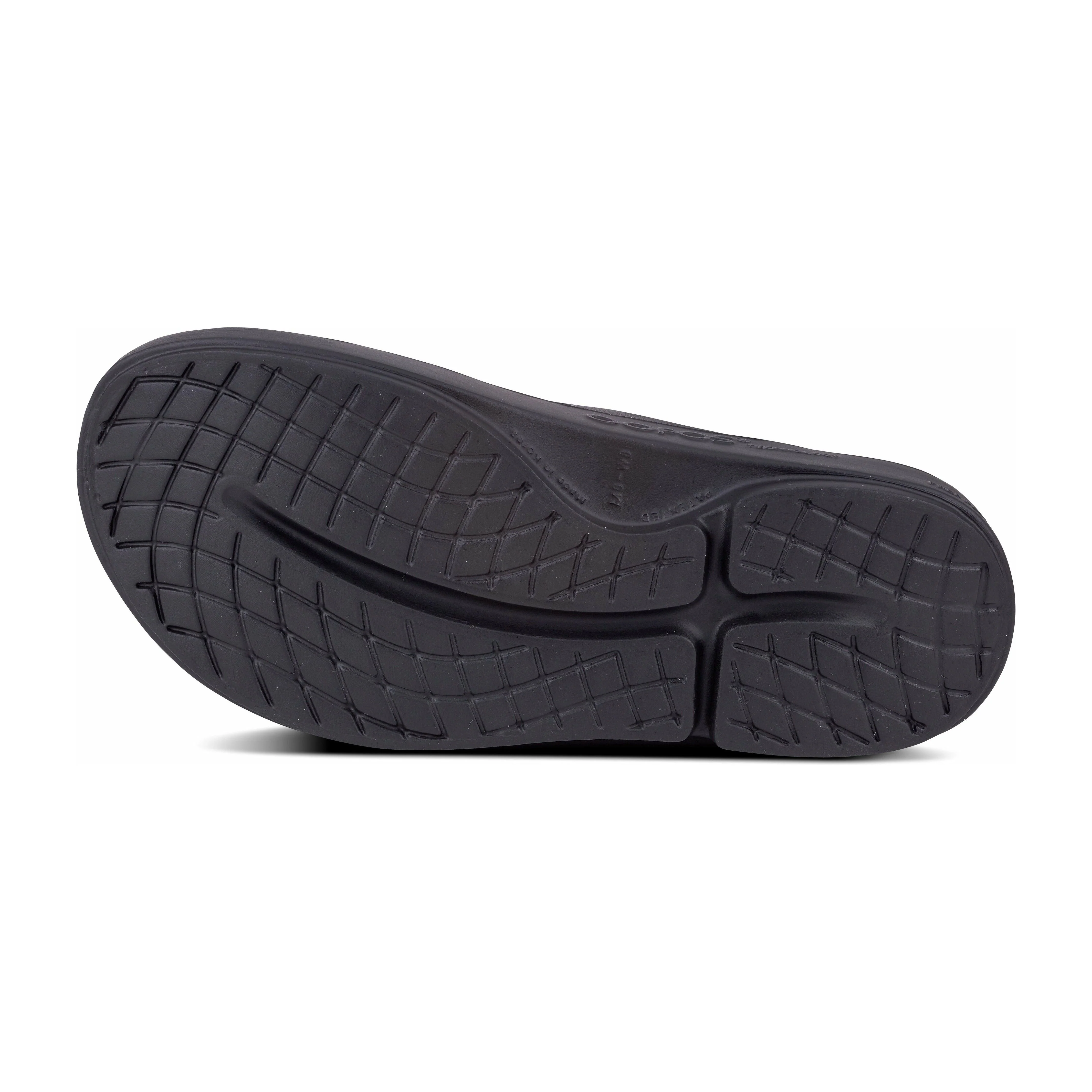 OOFOS Unisex Ooahh Slide Sandals in Black - Image 7