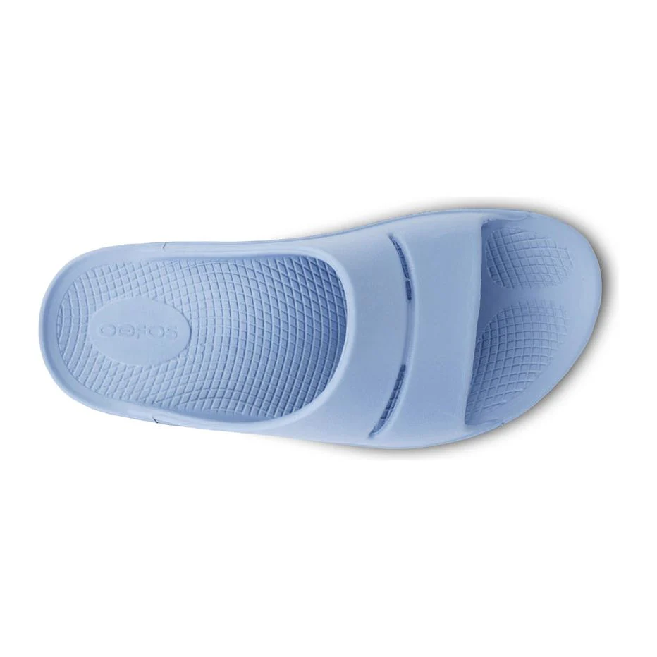 OOFOS Unisex Ooahh Slide Sandals in Neptune Blue - Image 8