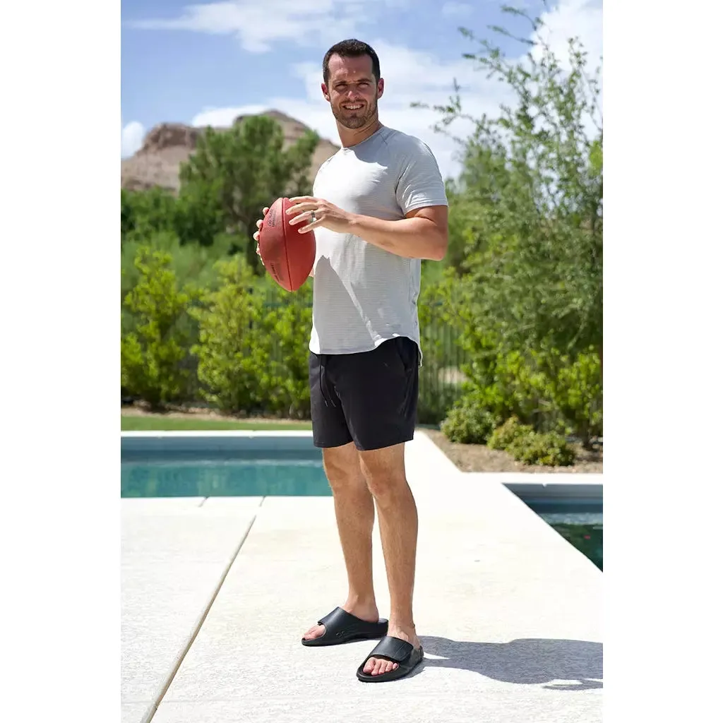 OOFOS Unisex Ooahh Sports Flex Sandals in Black Matte - Image 11
