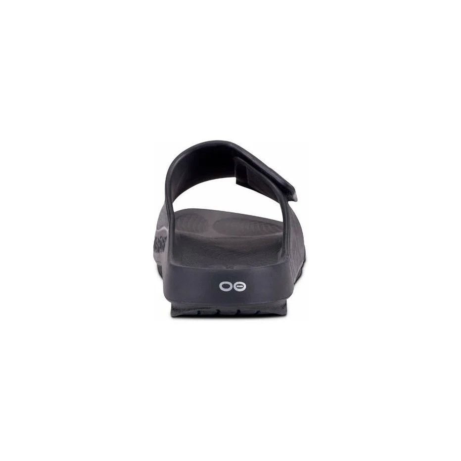 OOFOS Unisex Ooahh Sports Flex Sandals in Black Matte - Image 5