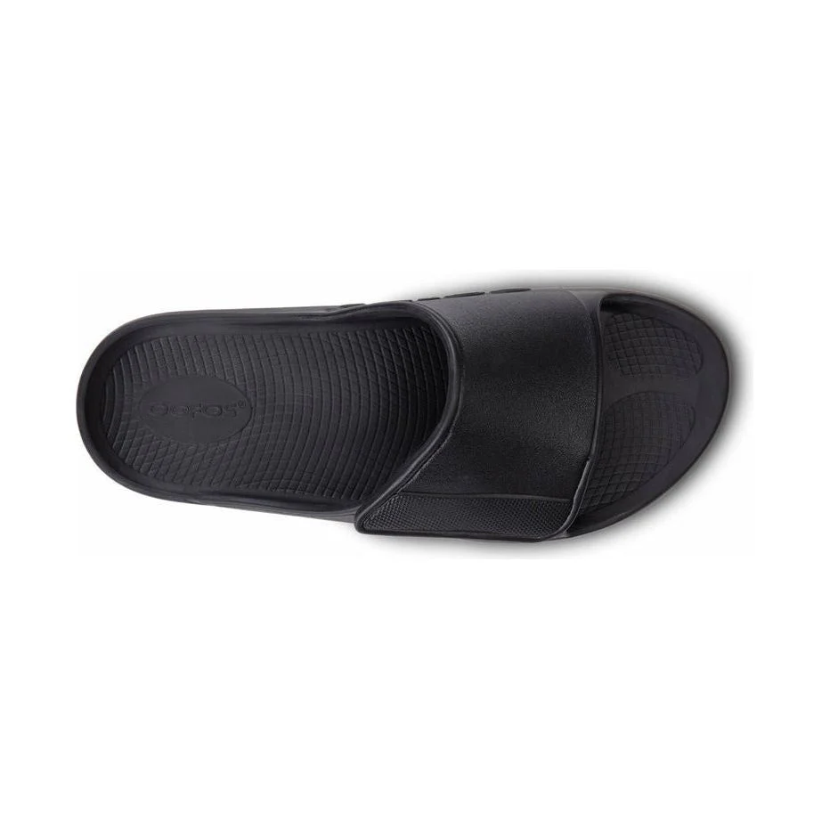 OOFOS Unisex Ooahh Sports Flex Sandals in Black Matte - Image 6