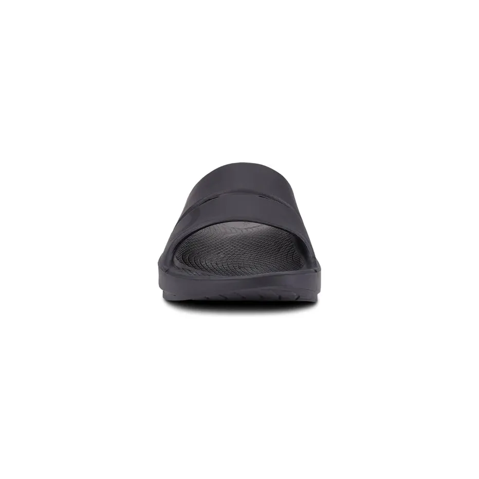 OOFOS Unisex Ooahh Sports Sandals in Black Matte - Image 4