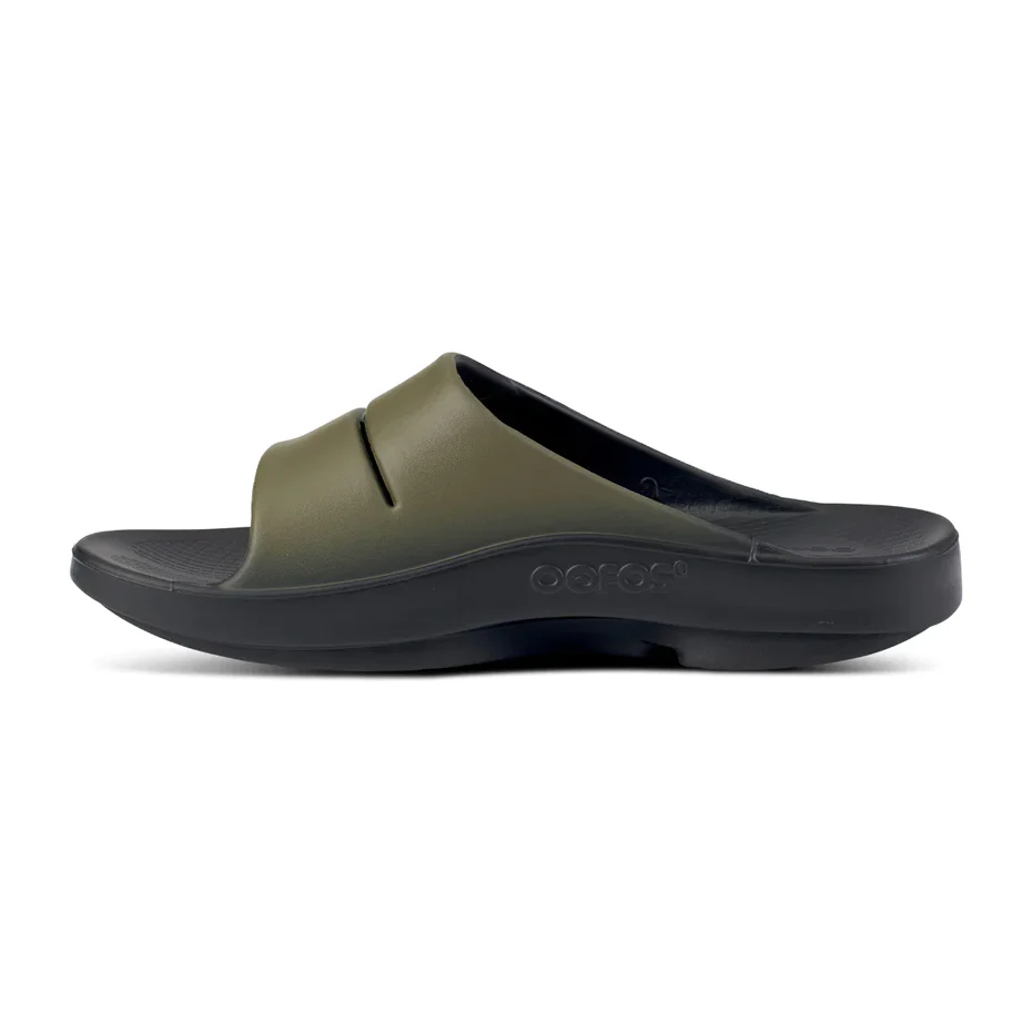 OOFOS Unisex OOahh Sports Sandals in Tactical Green - Image 7