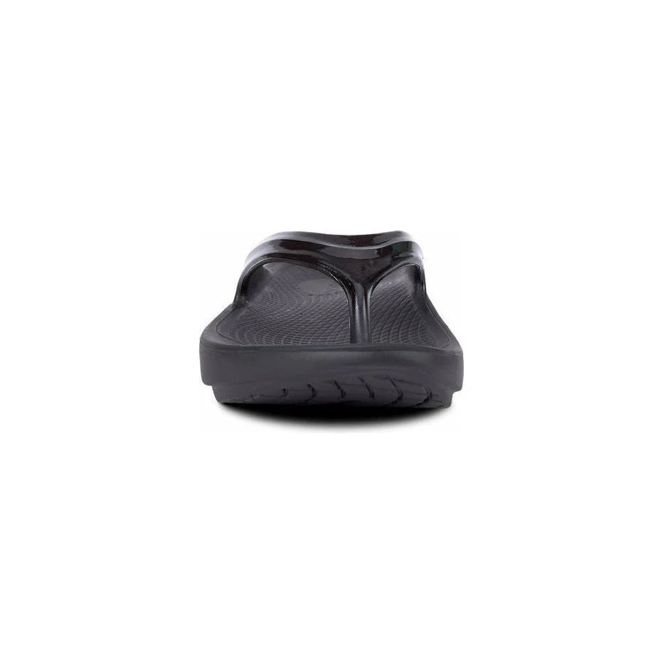 OOFOS Women's OOlala Thong Sandal in Black - Image 4