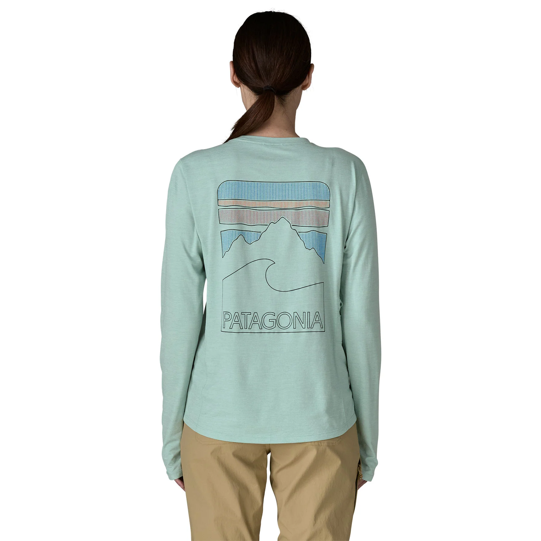 Patagonia Women's L/S Cap Cool Sun Shirt Peak Visions - Image 5