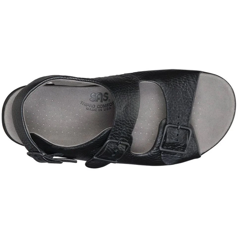 SAS Women's Relaxed Heel Strap Sandal in Black - Image 3