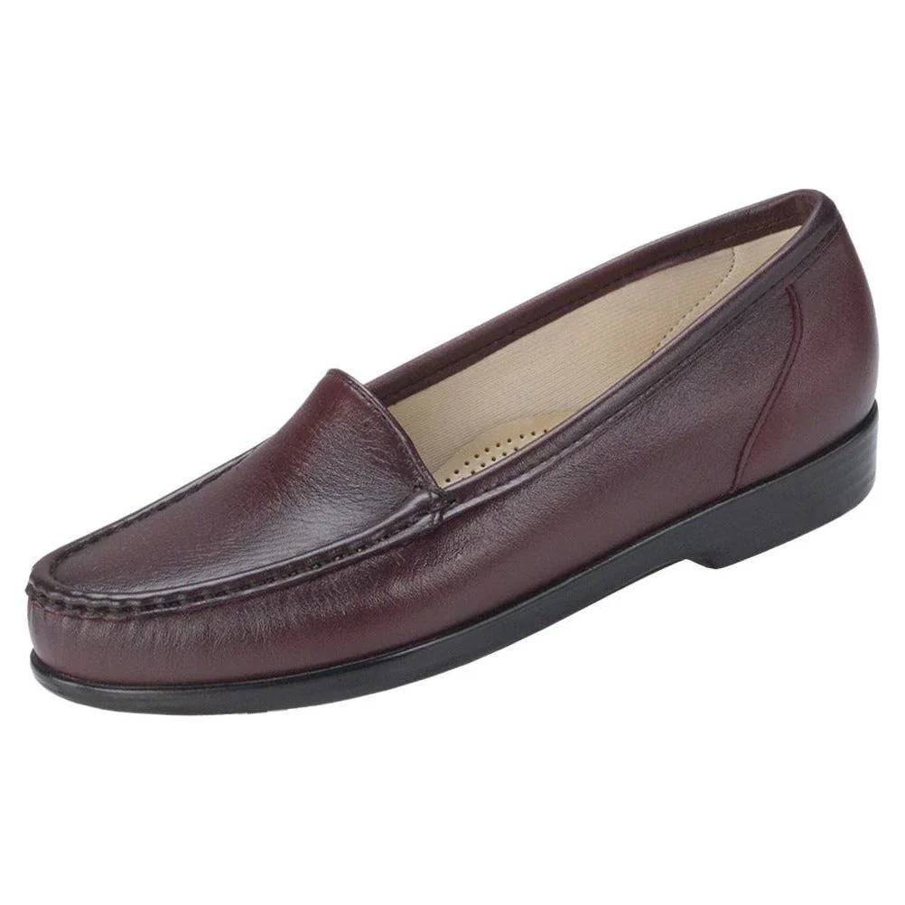 SAS Women's Simplify Slip-On Loafer in Antique Wine Wide - Image 2