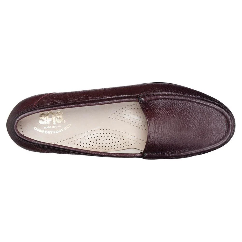 SAS Women's Simplify Slip-On Loafer in Antique Wine Wide - Image 4