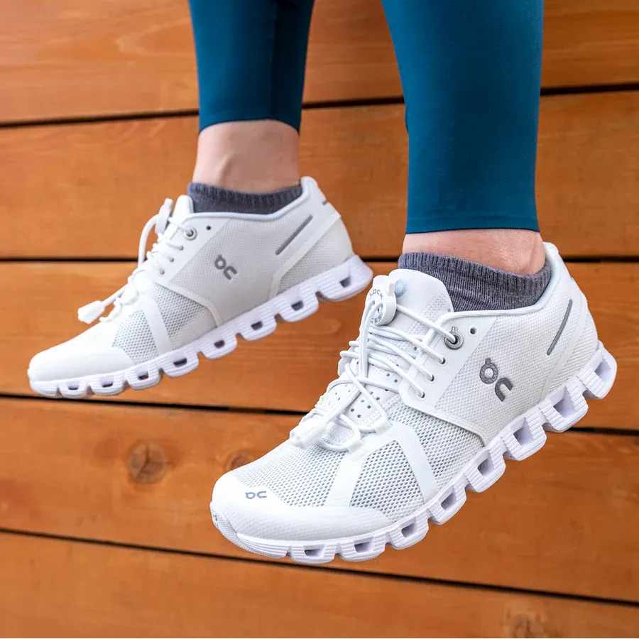 Solid No-Tie Shoelaces in White - Image 3