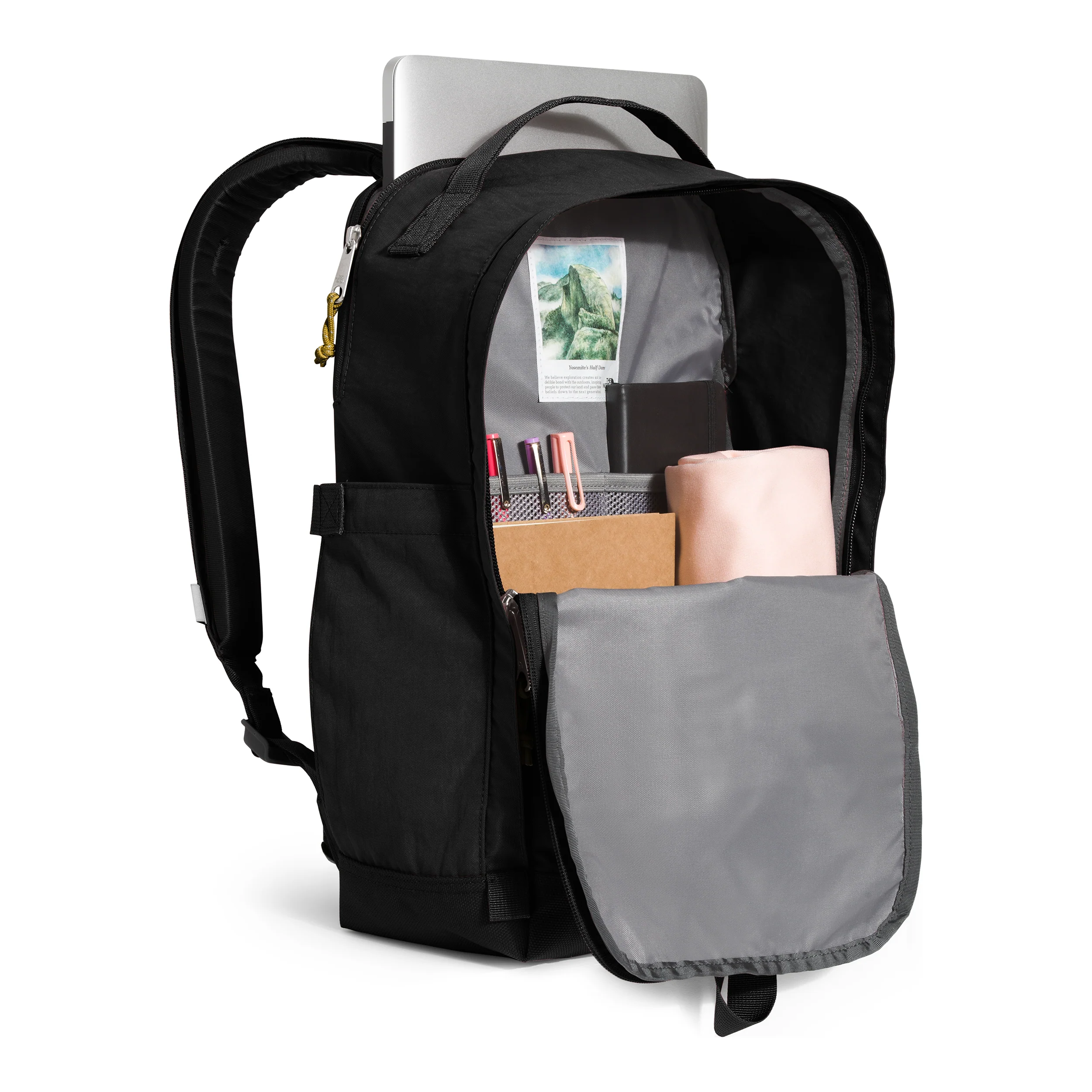 The North Face Berkeley Daypack in Black Mineral Gold - Image 4
