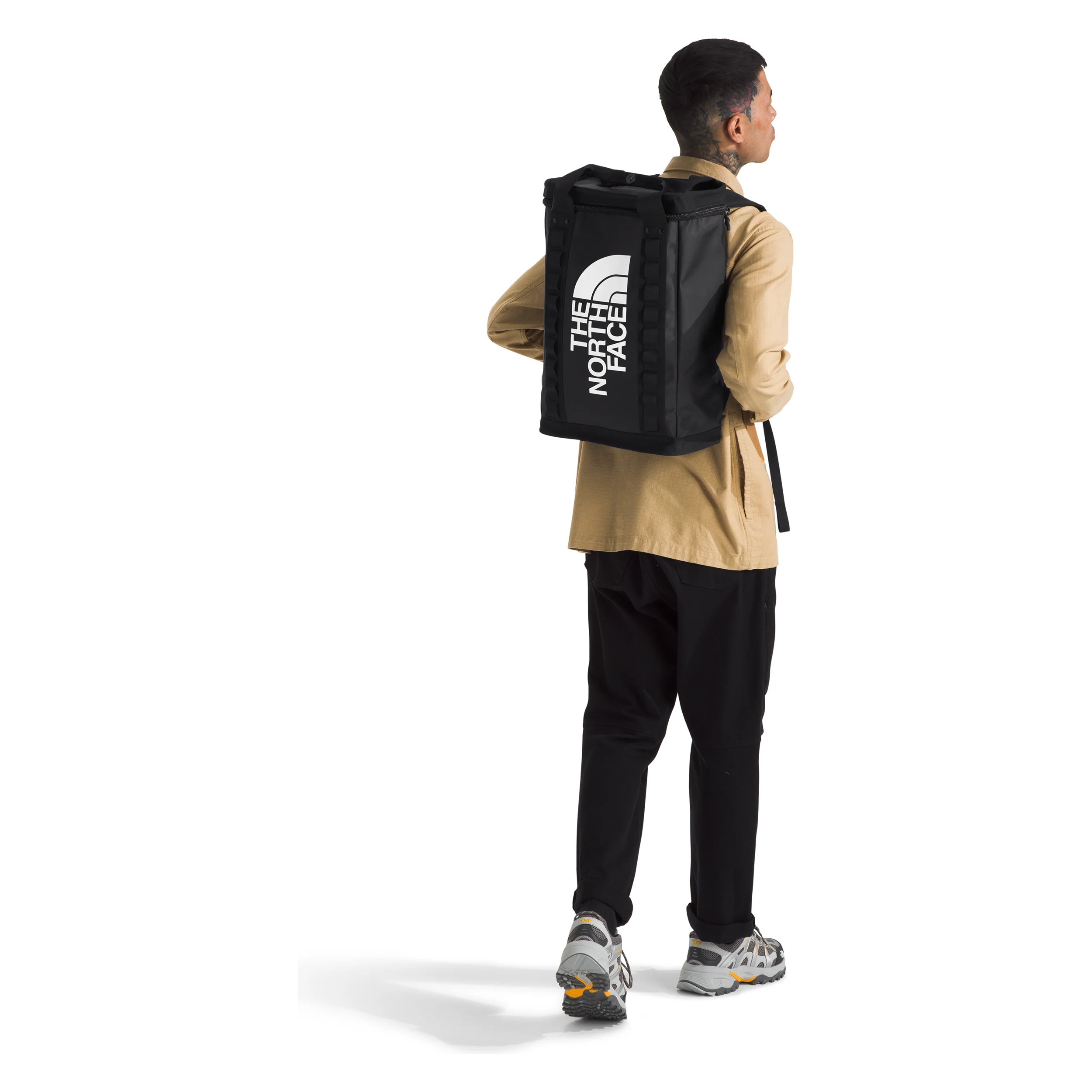 The North Face Explore Fusebox Daypack Large in Black White - Image 2