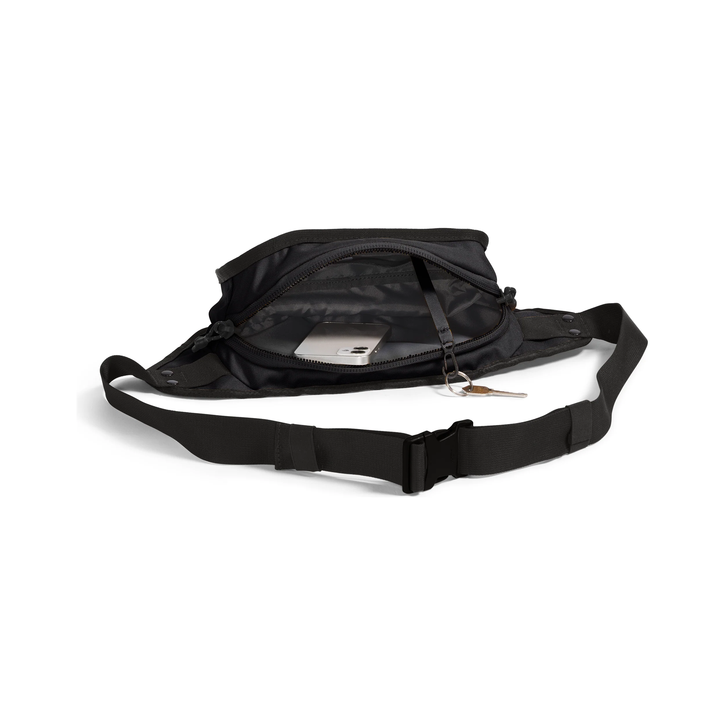 The North Face Explore Hip Pack in Black White - Image 3