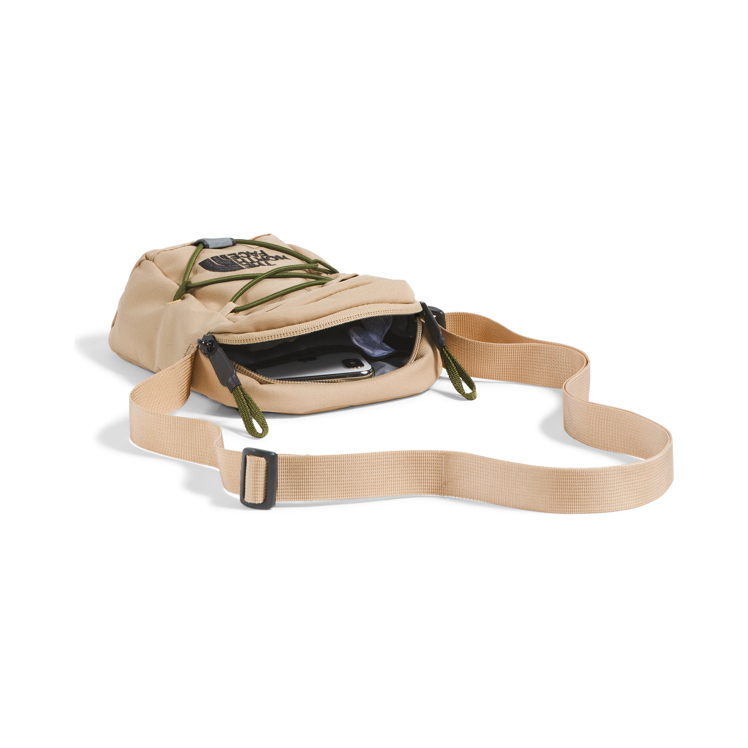 The North Face Jester Lumbar in Khaki Stone Forest Olive - Image 4
