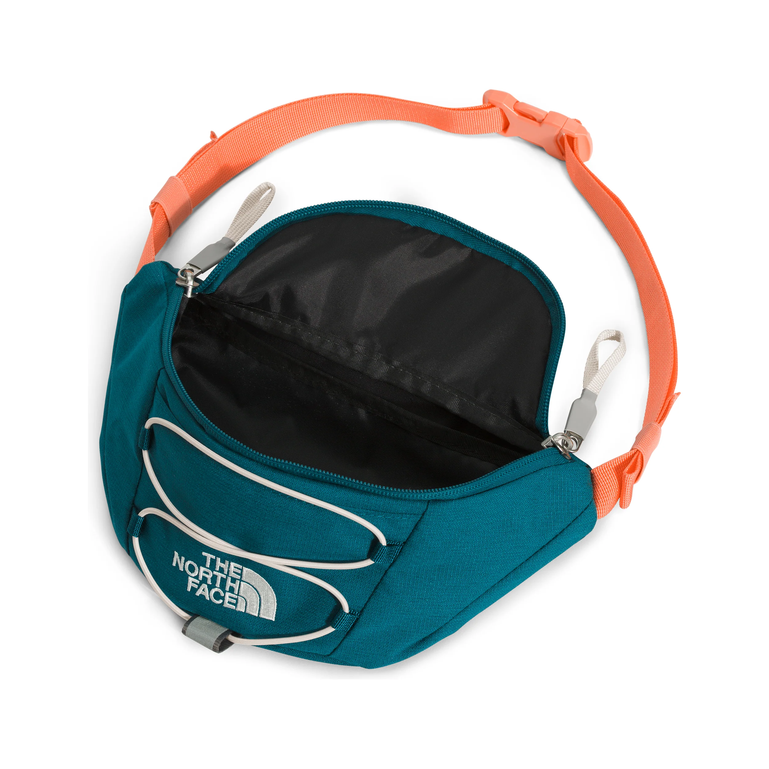 The North Face Jester Lumbar in Blue Coral Light Heather/Gardenia White/Dusty Coral Orange - Image 4